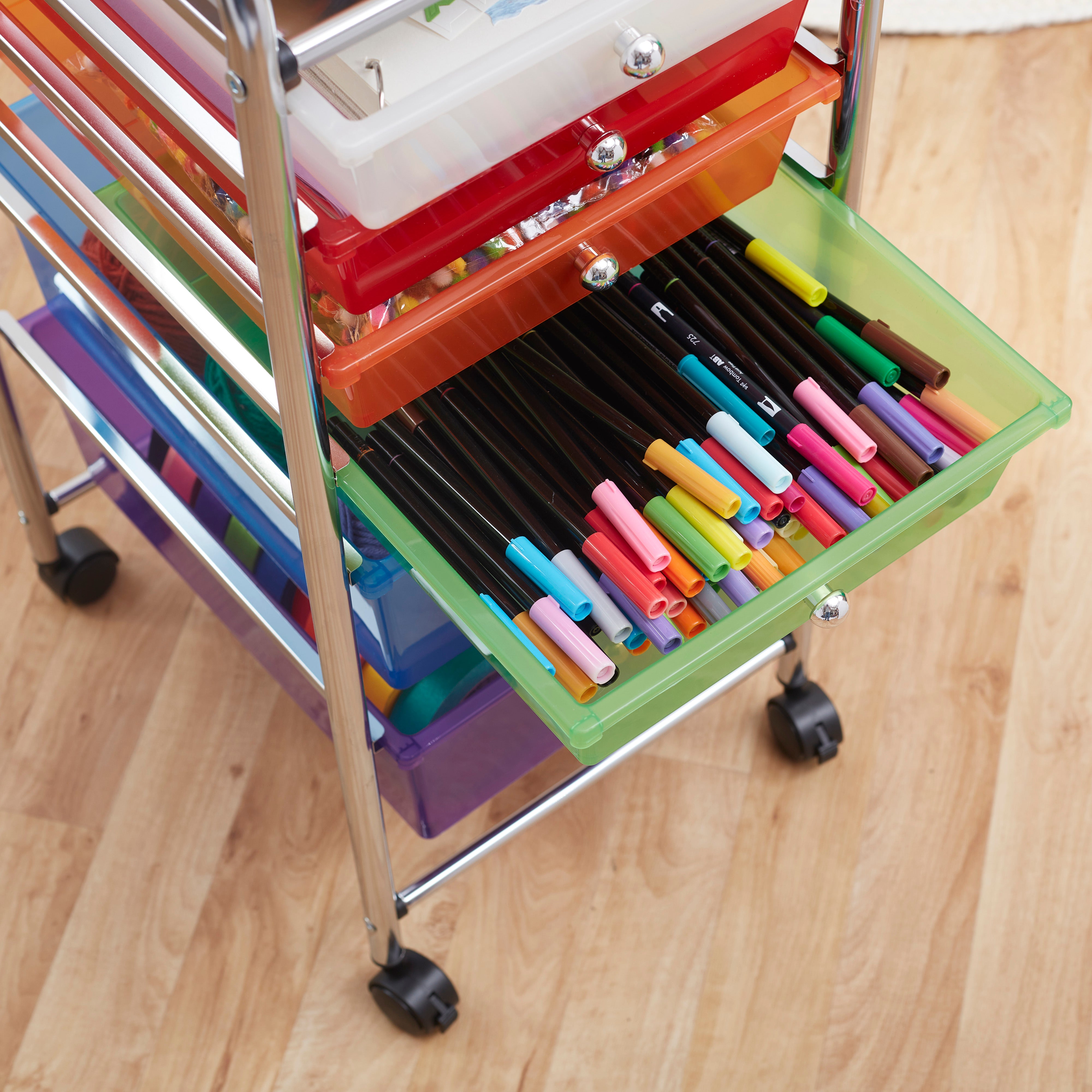 6-Drawer Everyday Rolling Utility Storage Cart
