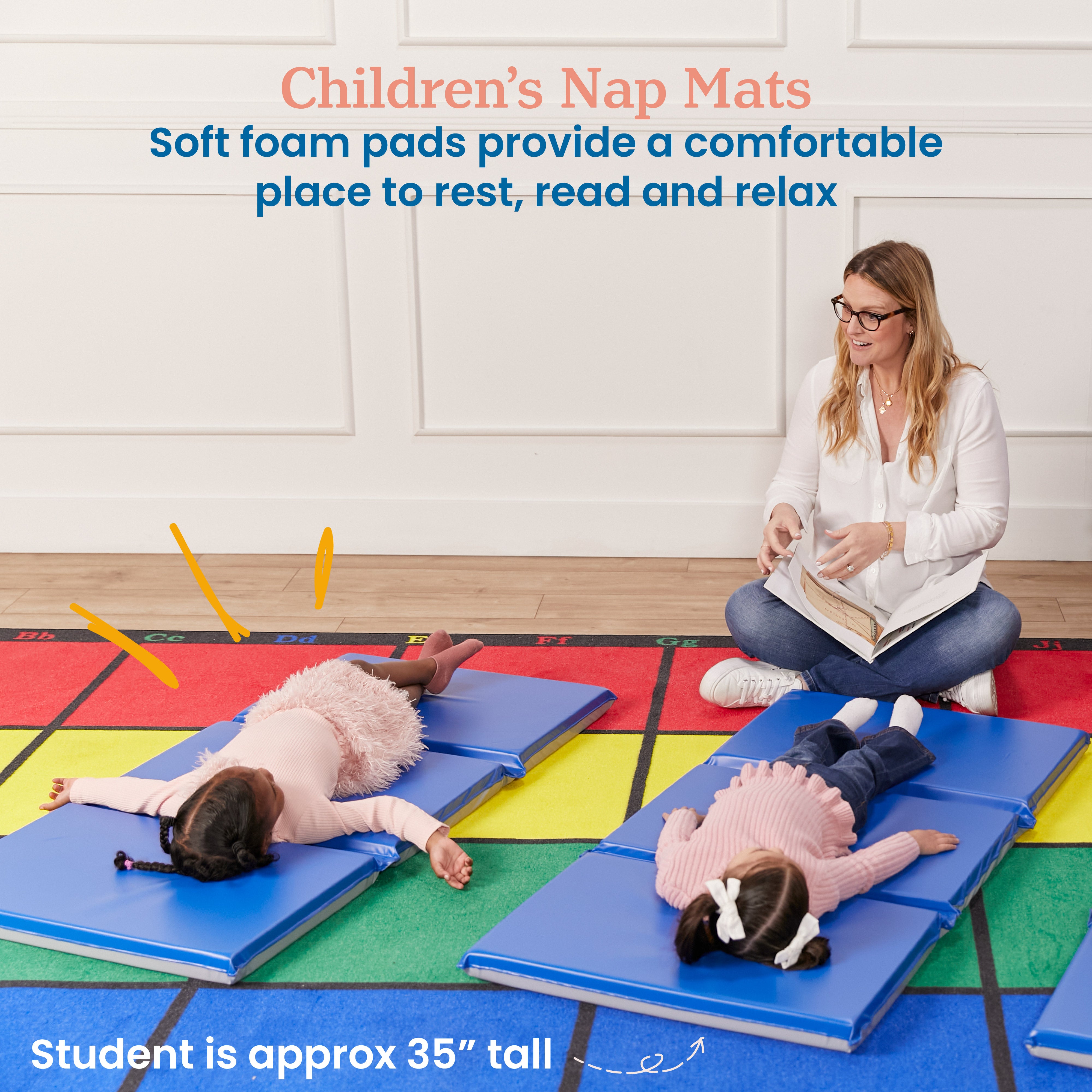 Everyday Folding Time Mat, 3-Section, 2in