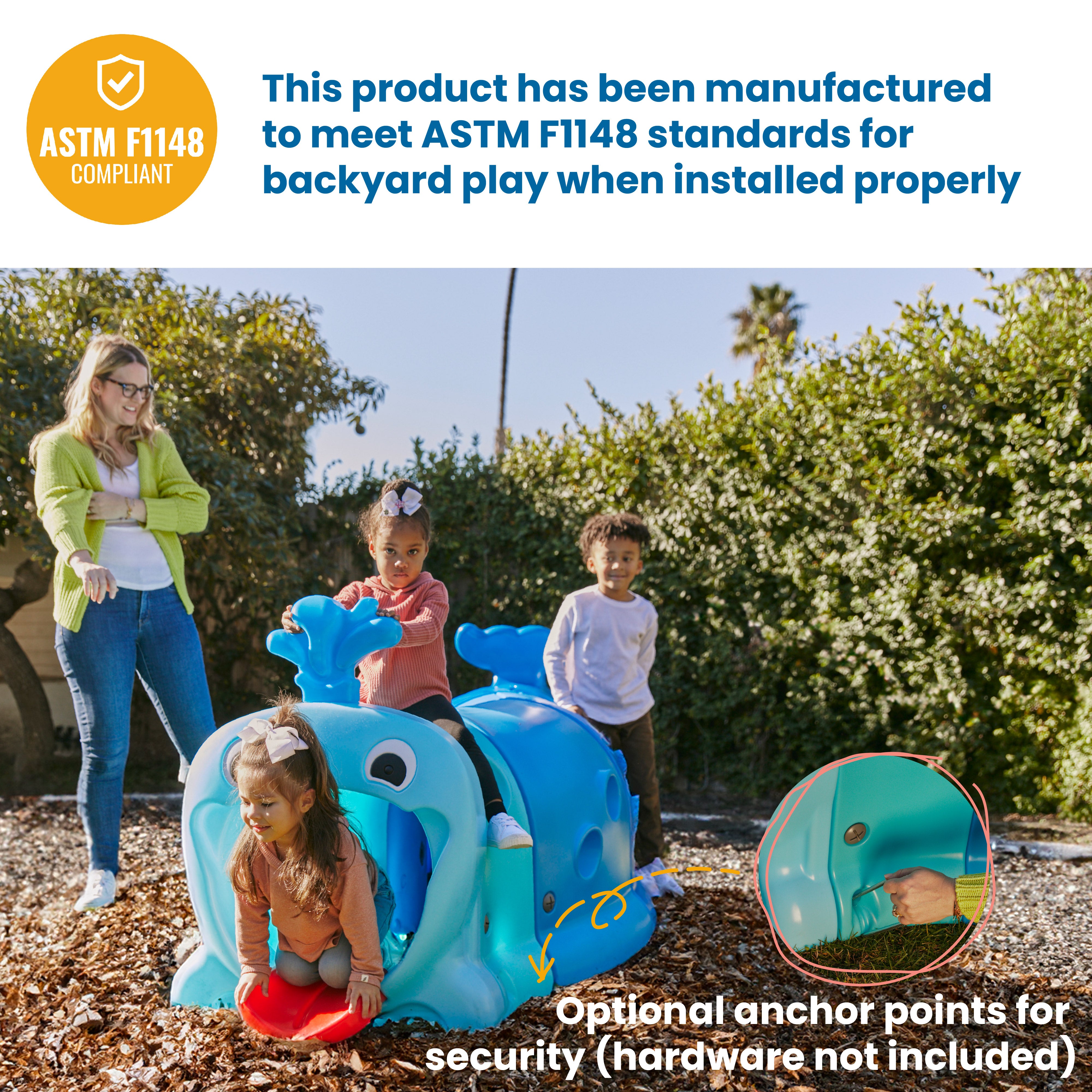 Willow Climb-N-Crawl Whale, Jumbo