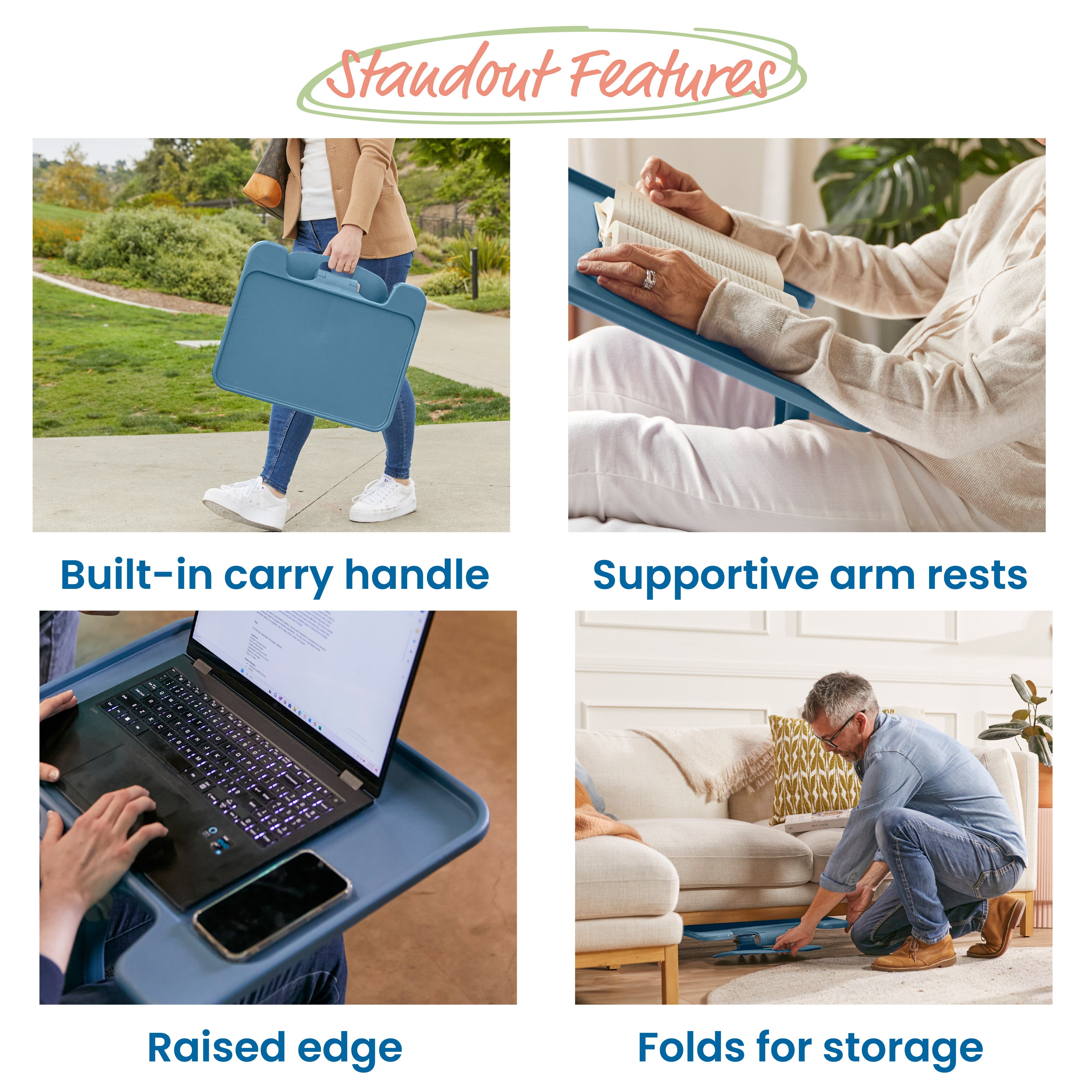 The Surf Folding Portable Lap Desk, Large