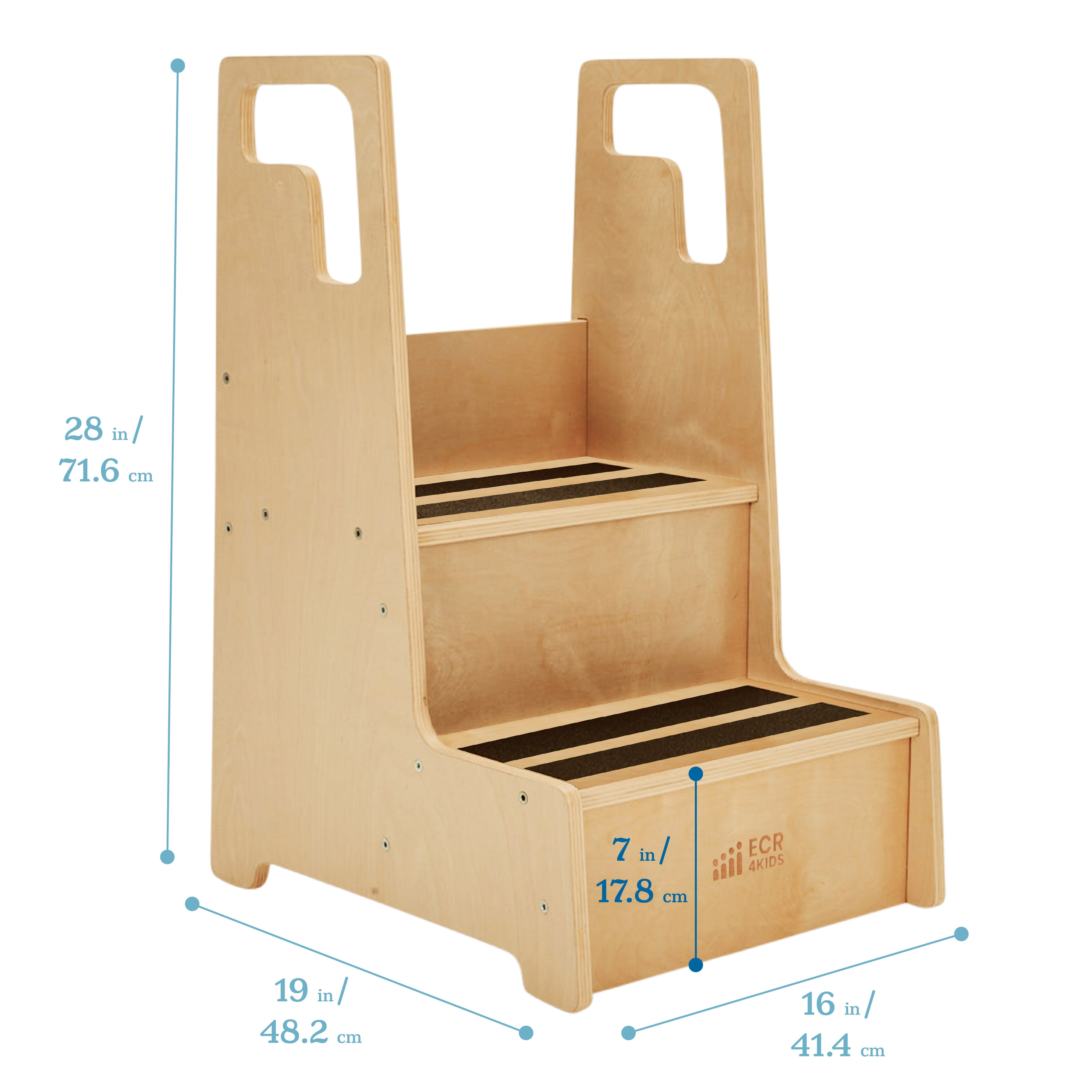 Reach-Up Step Stool with Handles