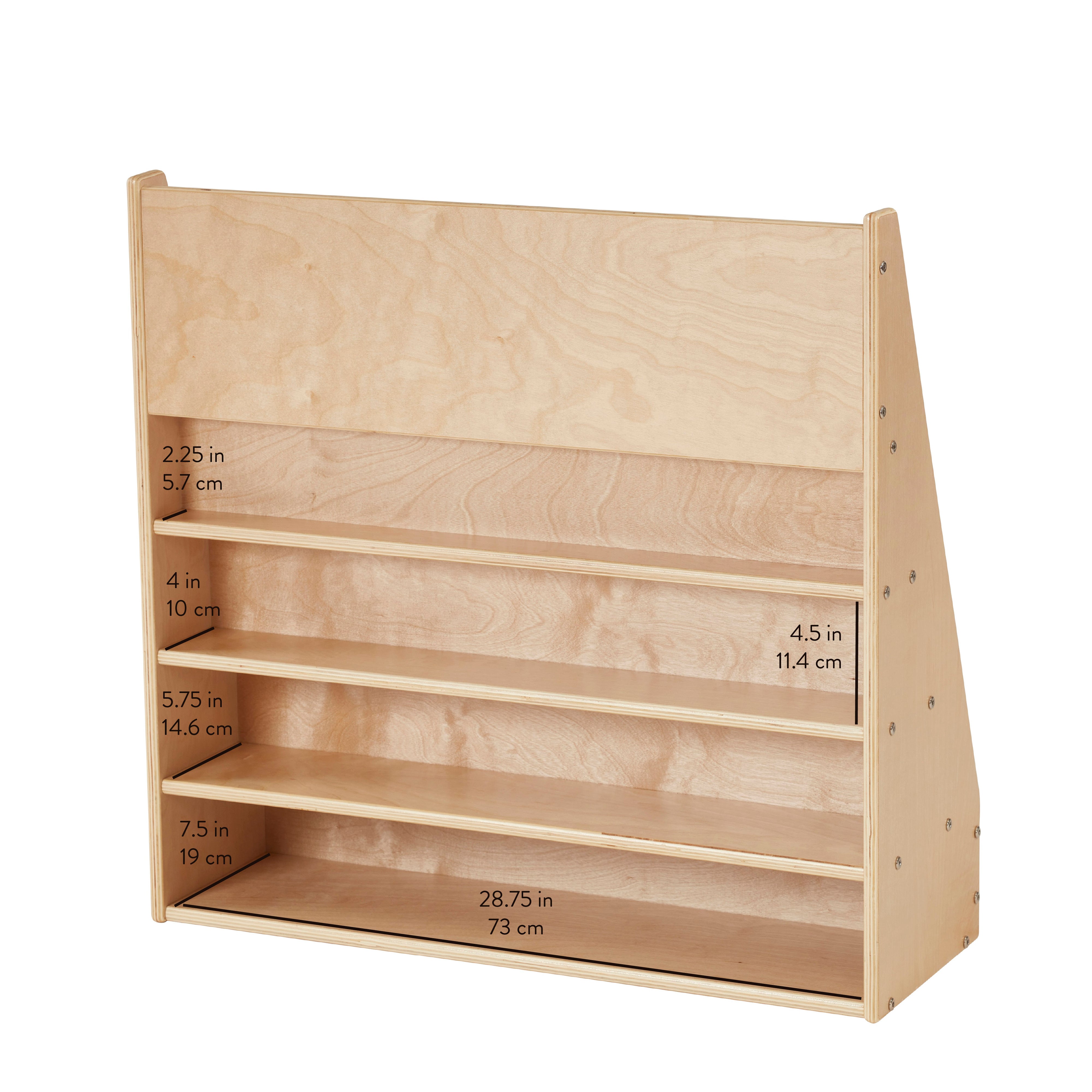 Sleekline 5-Tier Double-Sided Book Display with Storage