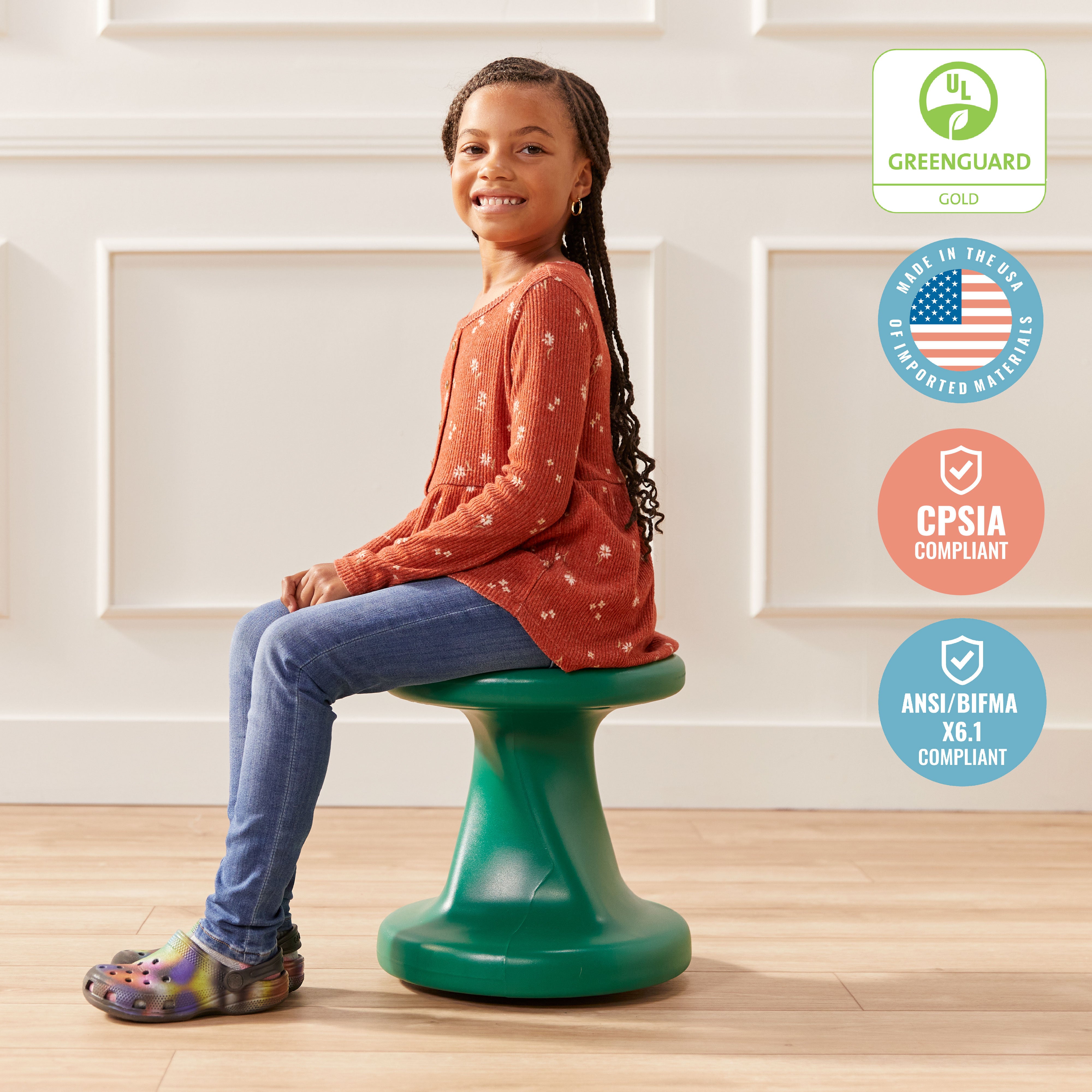 Twist Wobble Stool, 14in Seat Height