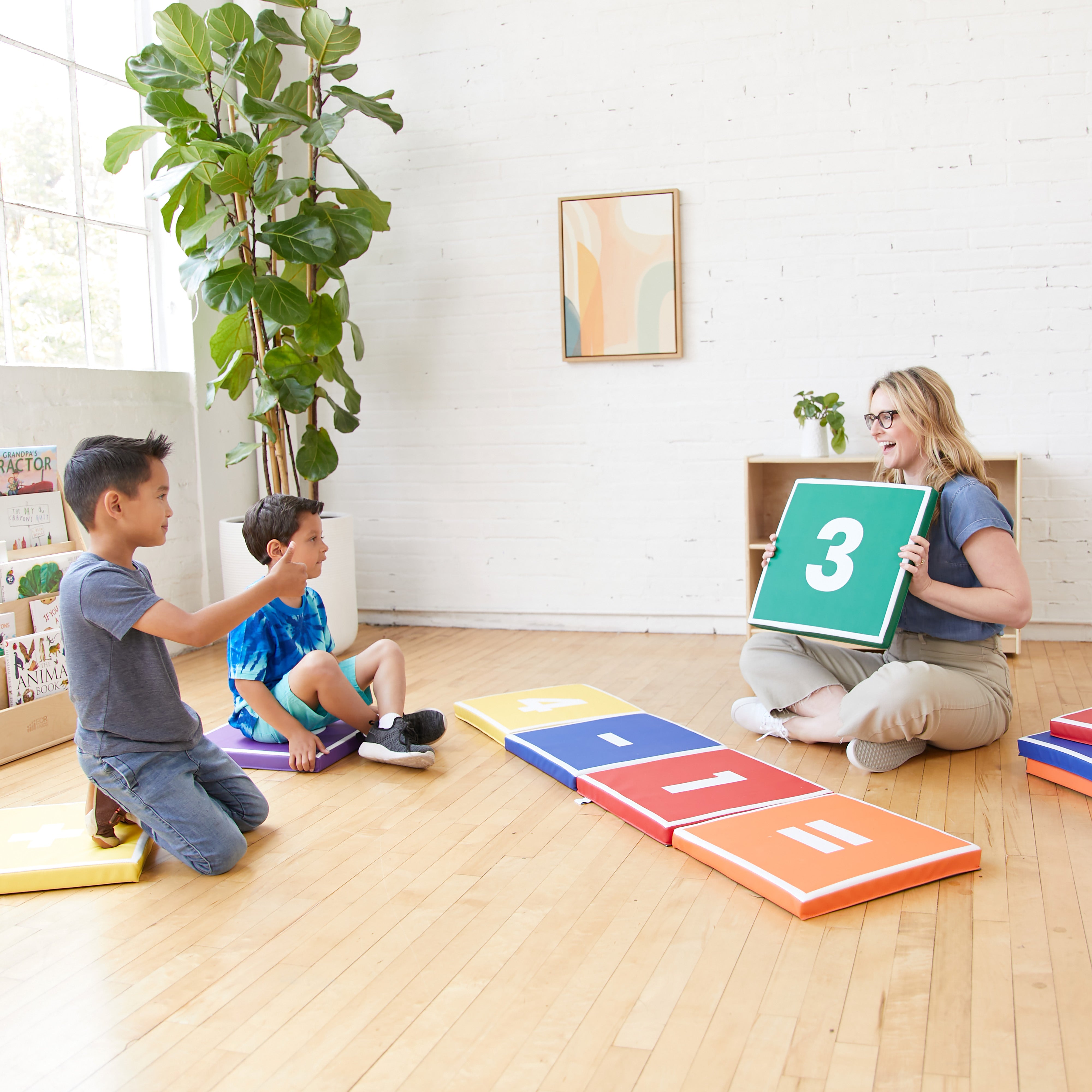 SoftZone Hop to It Math Mats, 13-Piece