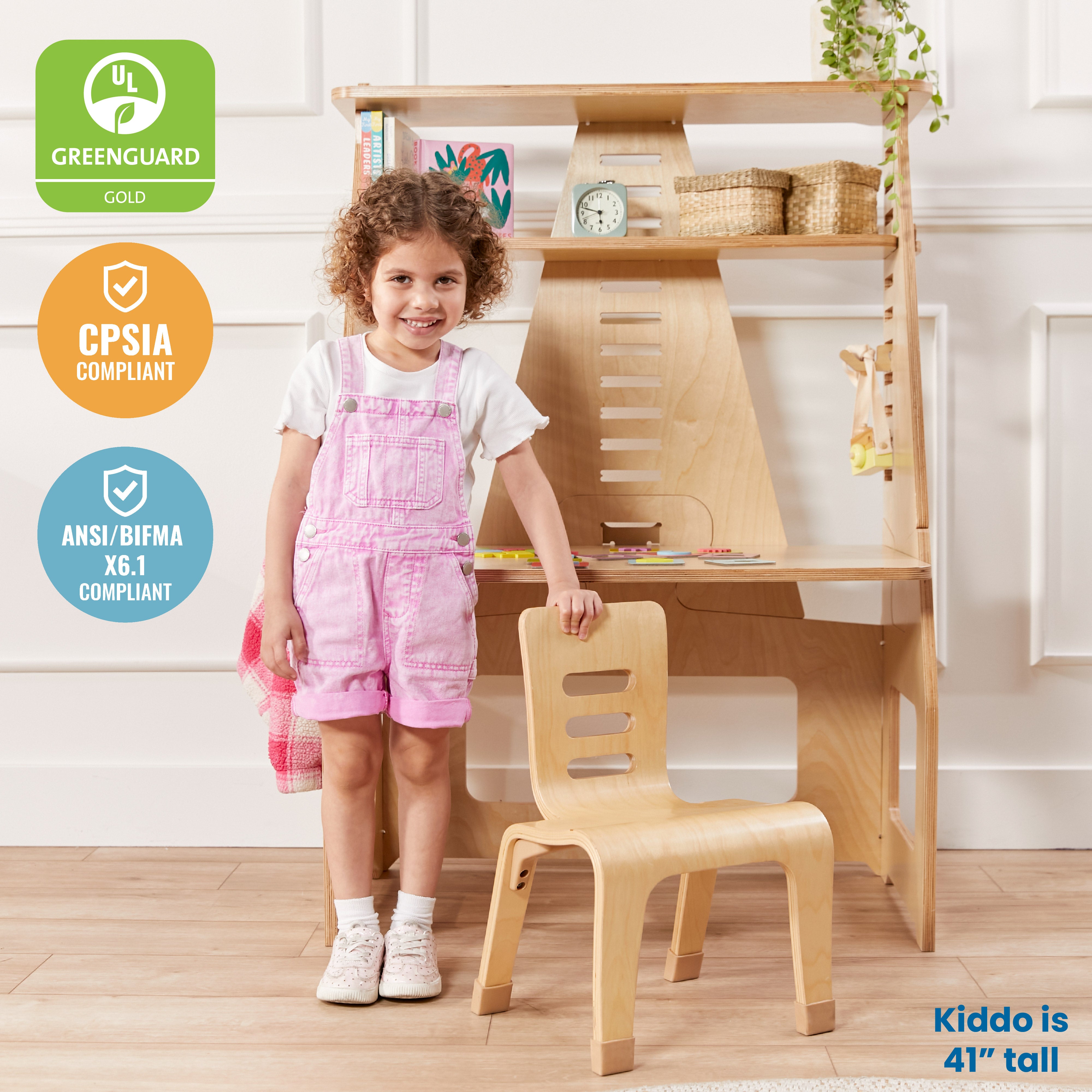 Bentwood Chair, 10in Seat Height, 2-Pack