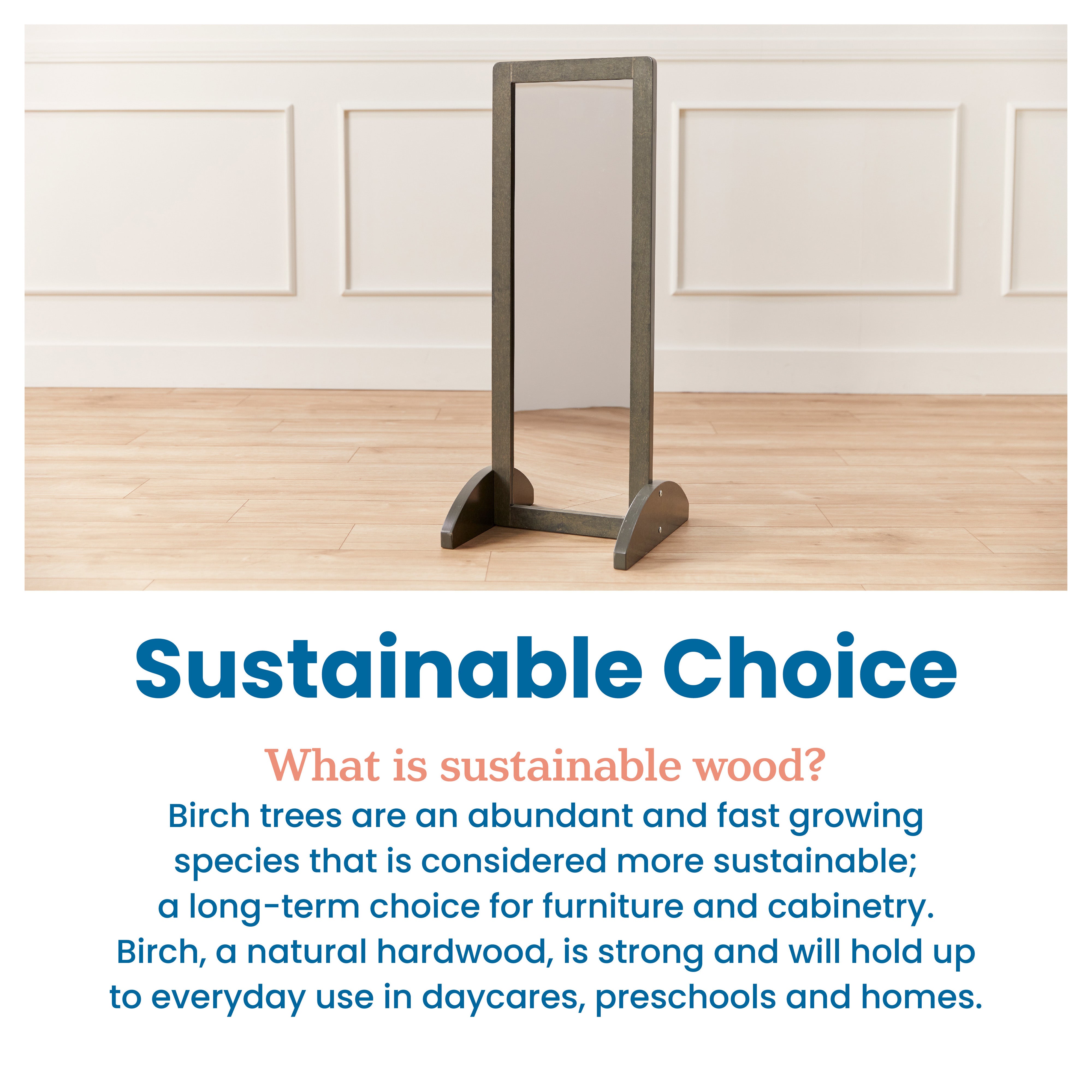 Toddler Single-Sided Bi-Directional Mirror