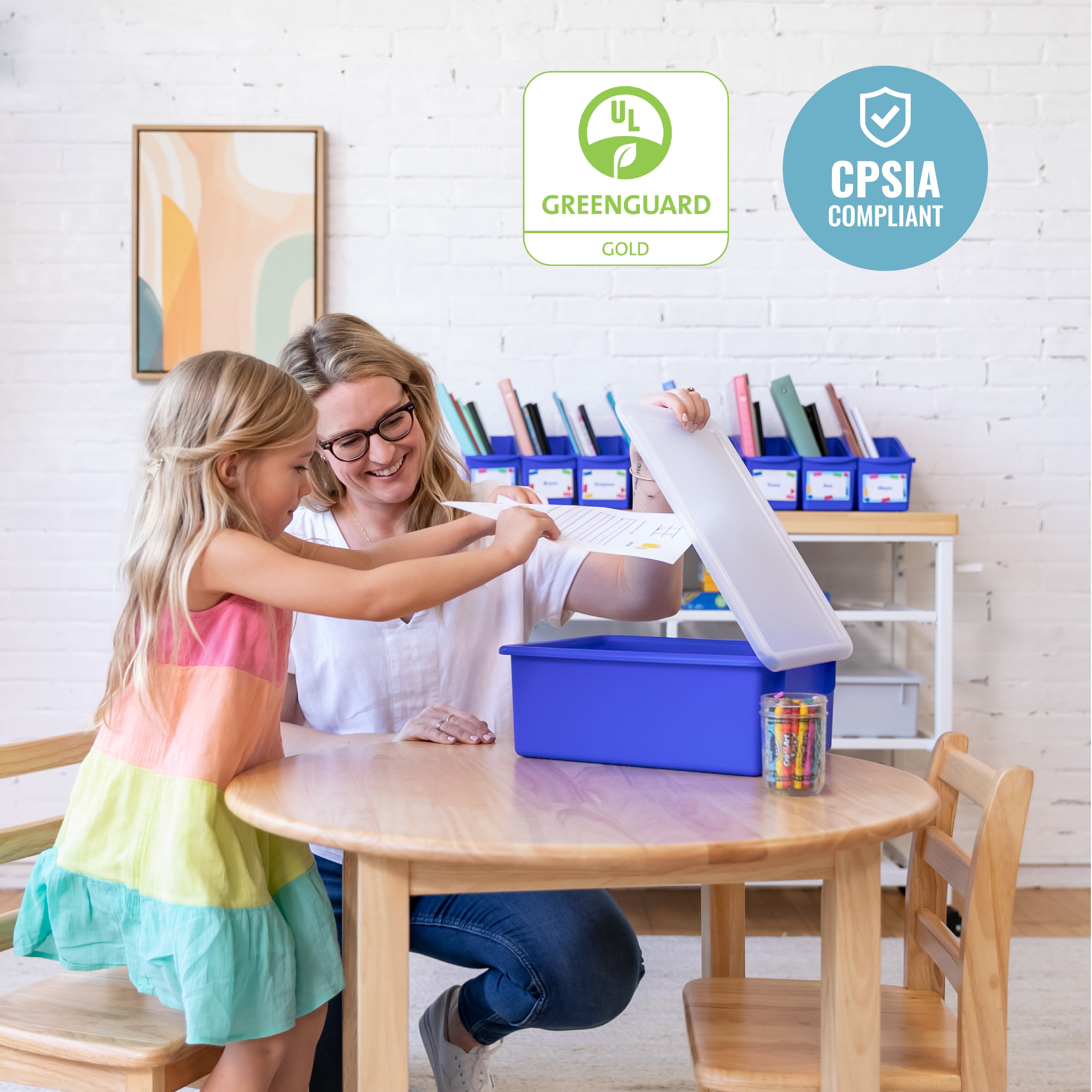 Letter Size Deep Tray with Lid, 10-Piece