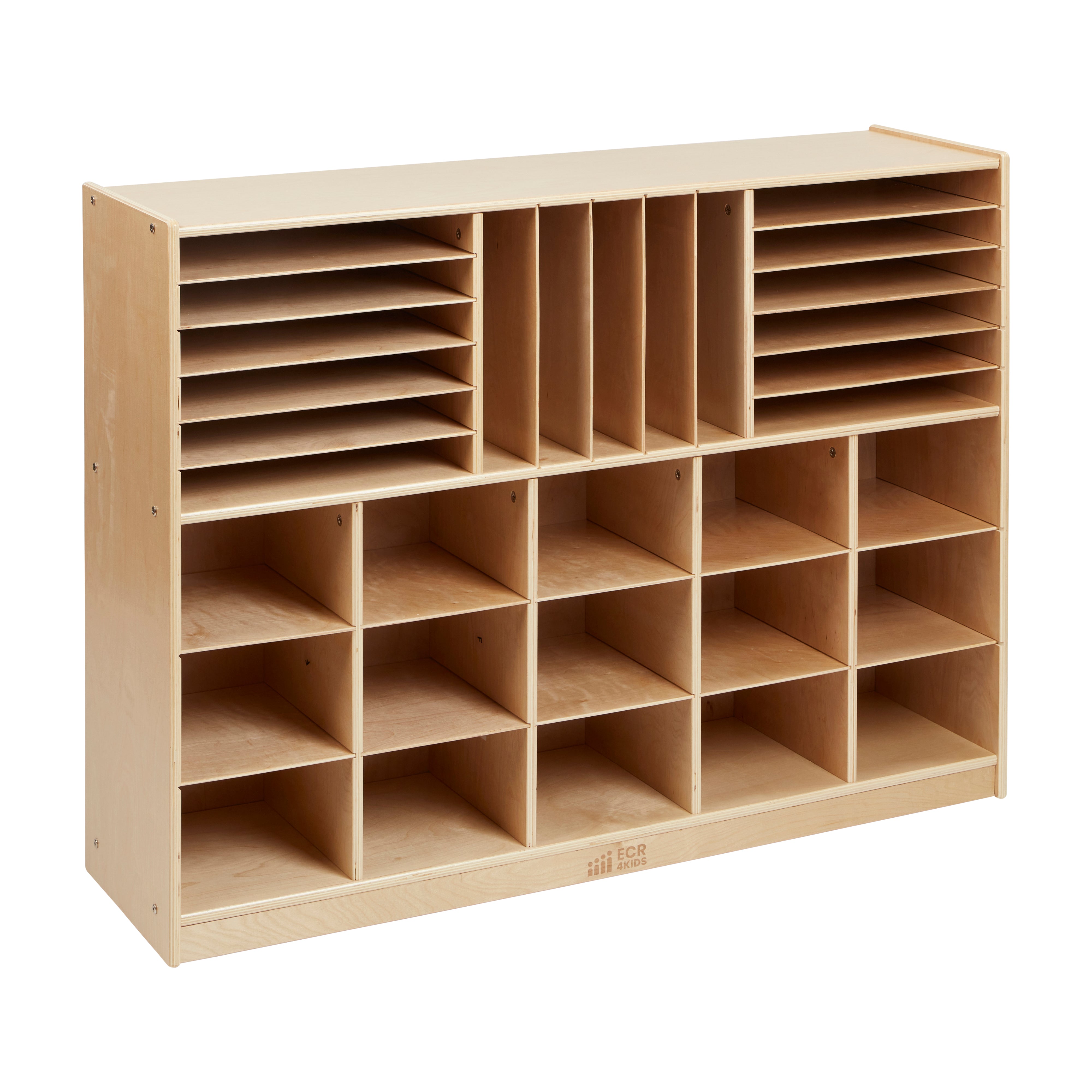 Modular Classroom Storage Cabinet - Single module with 3 large