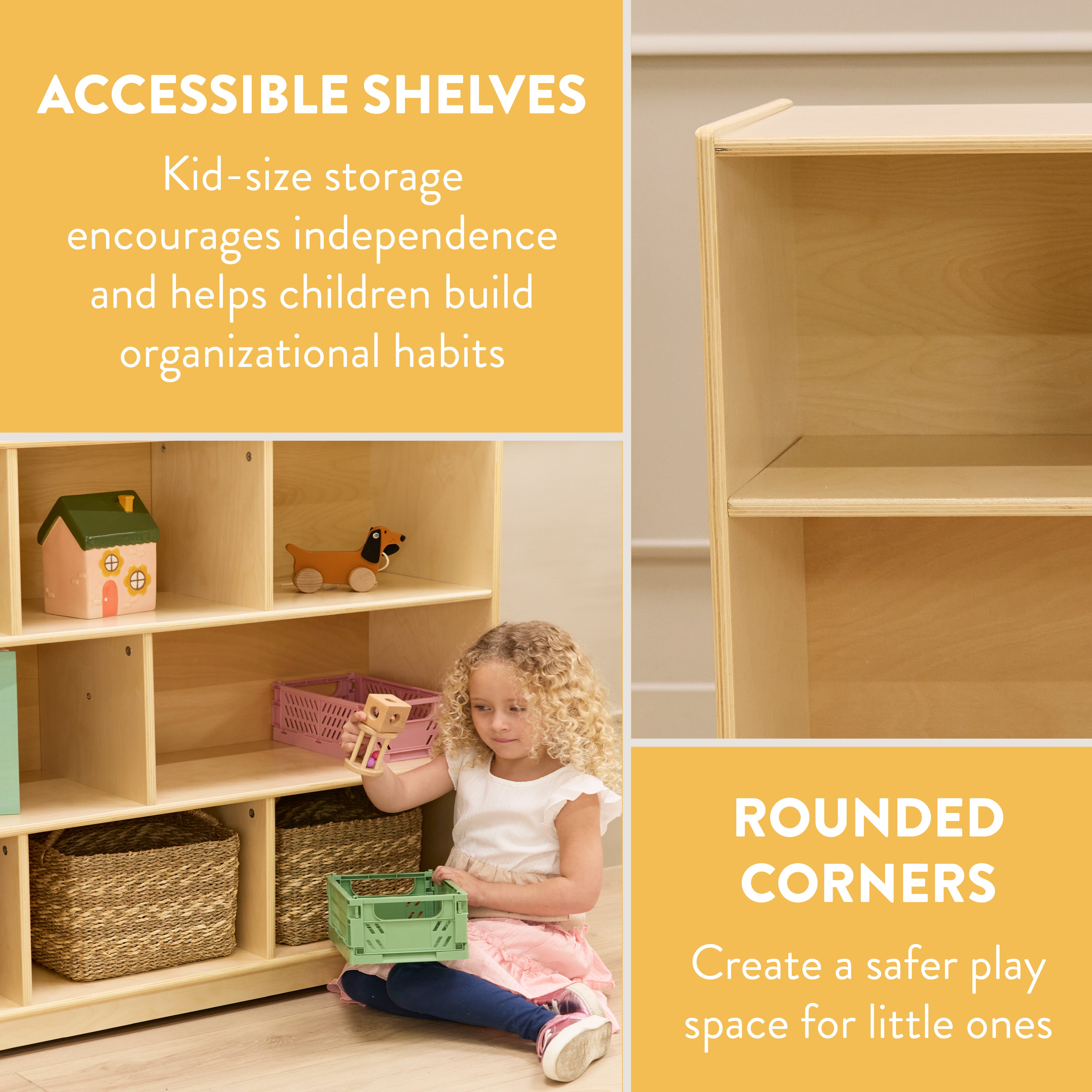 8-Compartment Mobile Storage Cabinet, Elementary