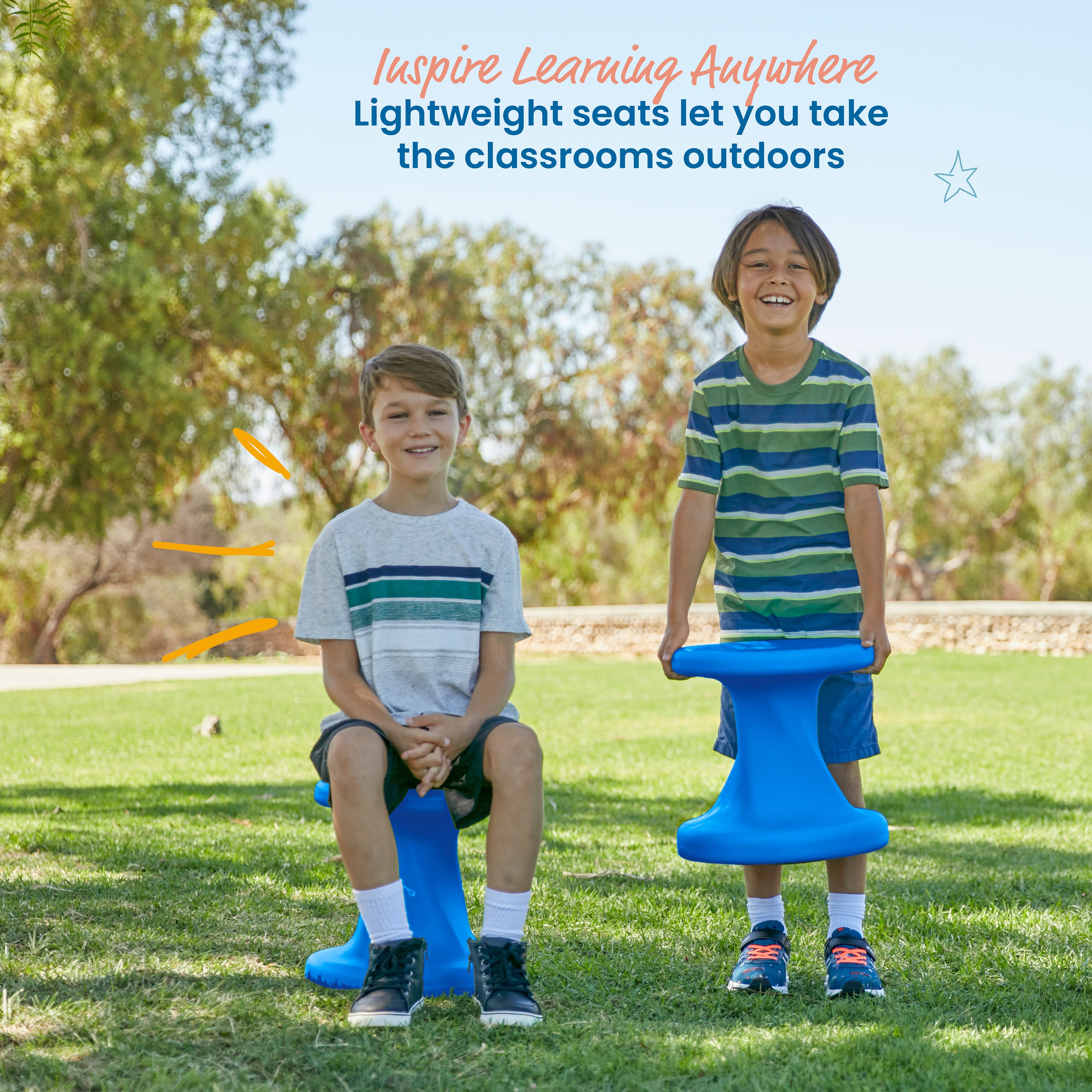 Twist Wobble Stool, 14in Seat Height