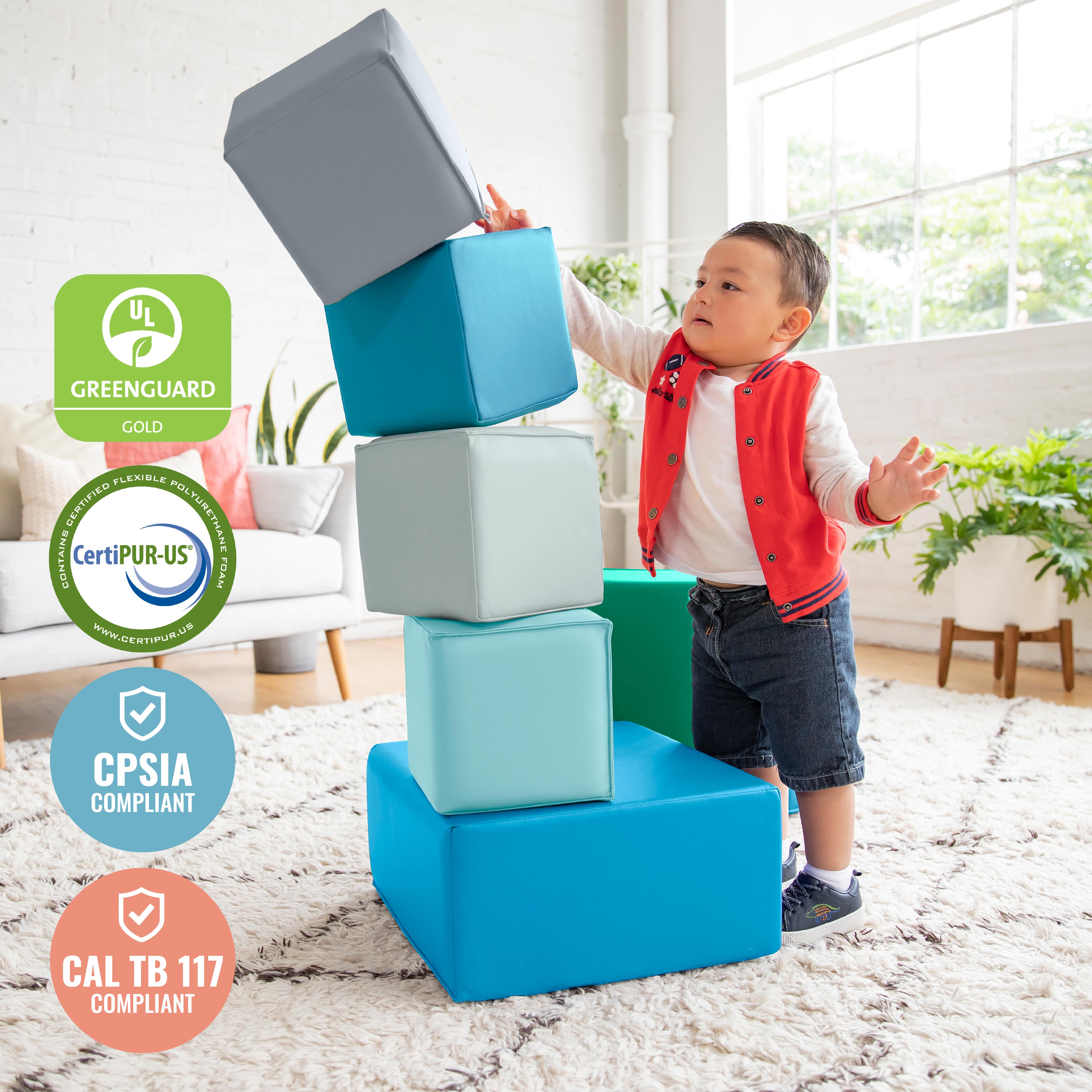 SoftZone Big Foam Building Blocks, 7-Piece