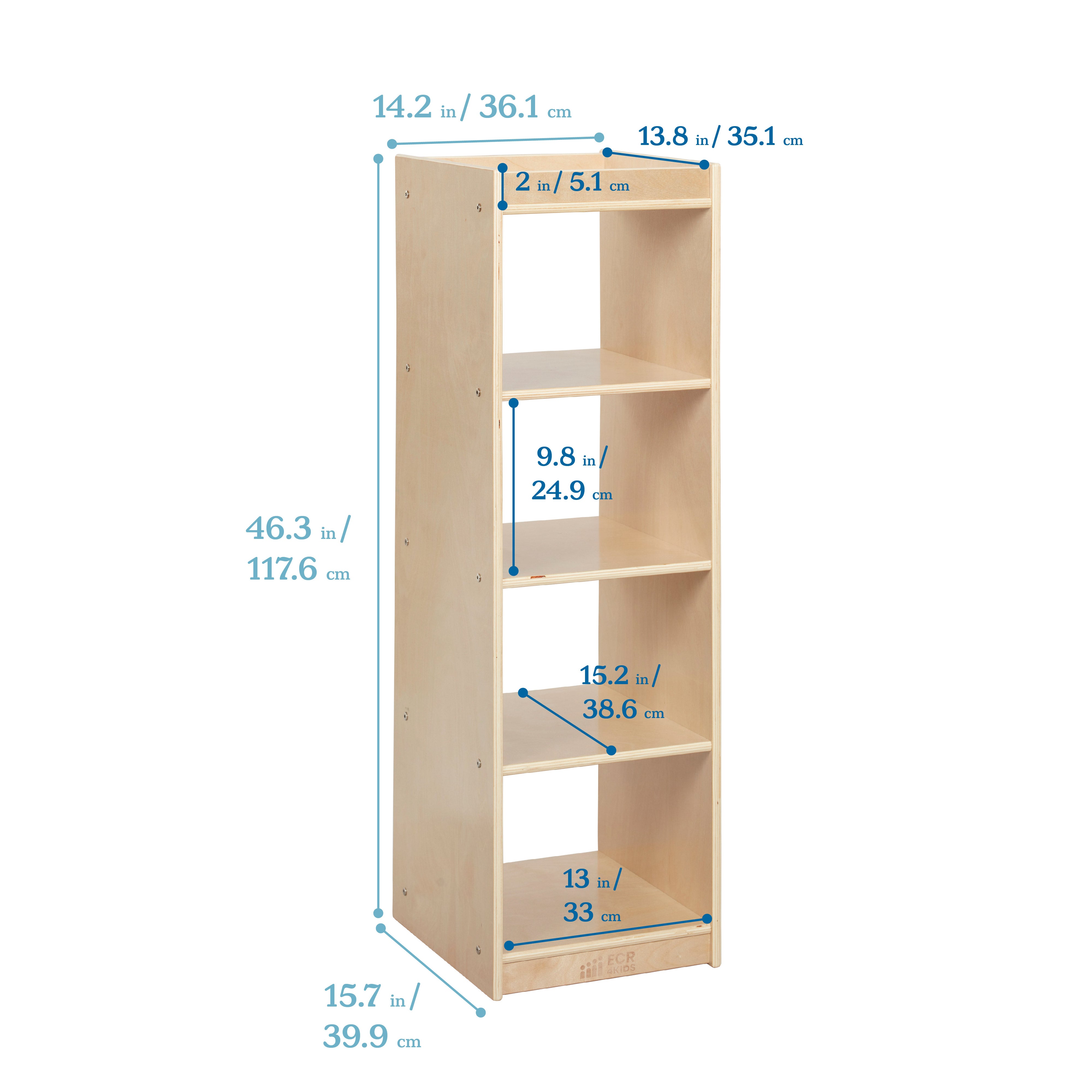 4-Cube Vertical Storage Cabinet