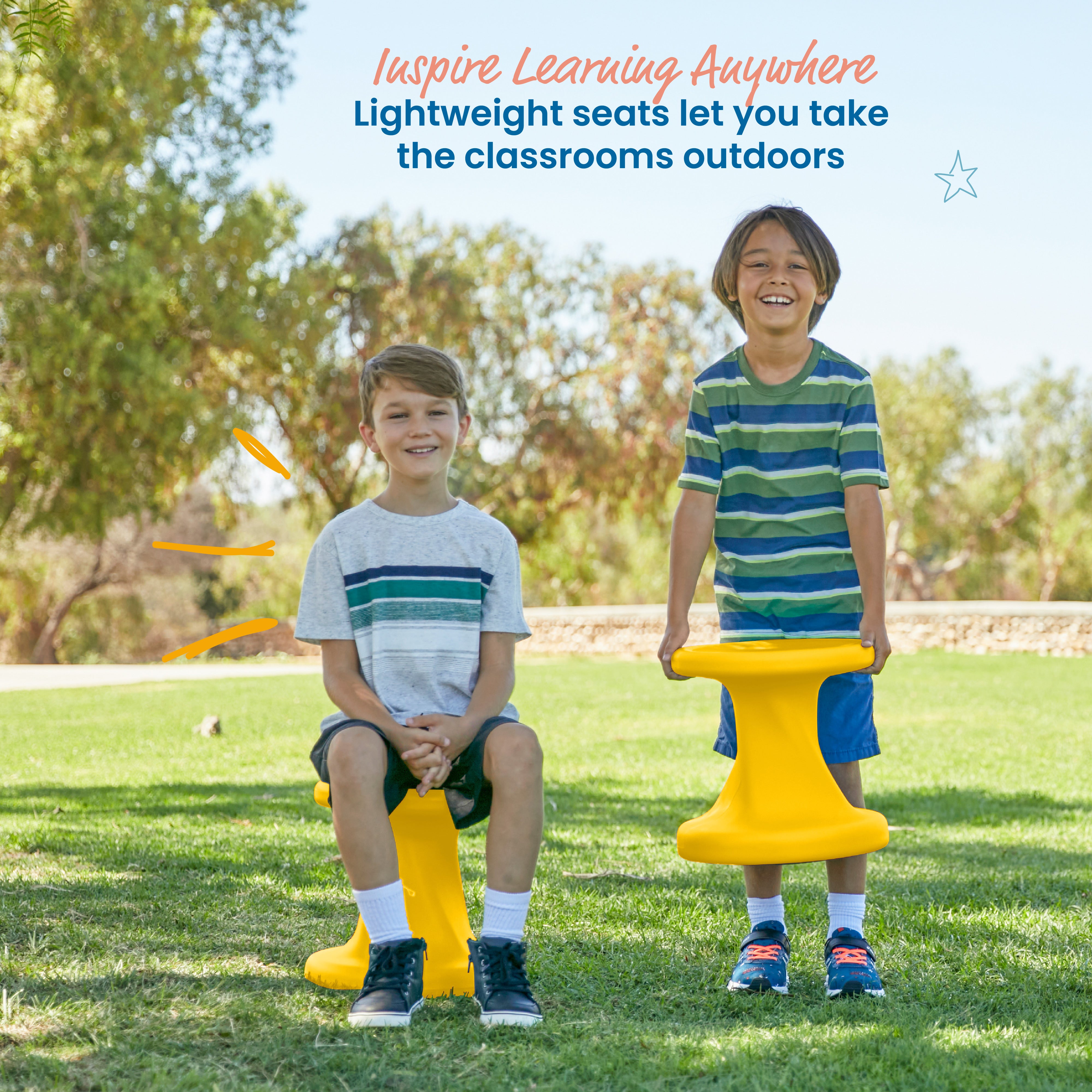 Twist Wobble Stool, 14in Seat Height