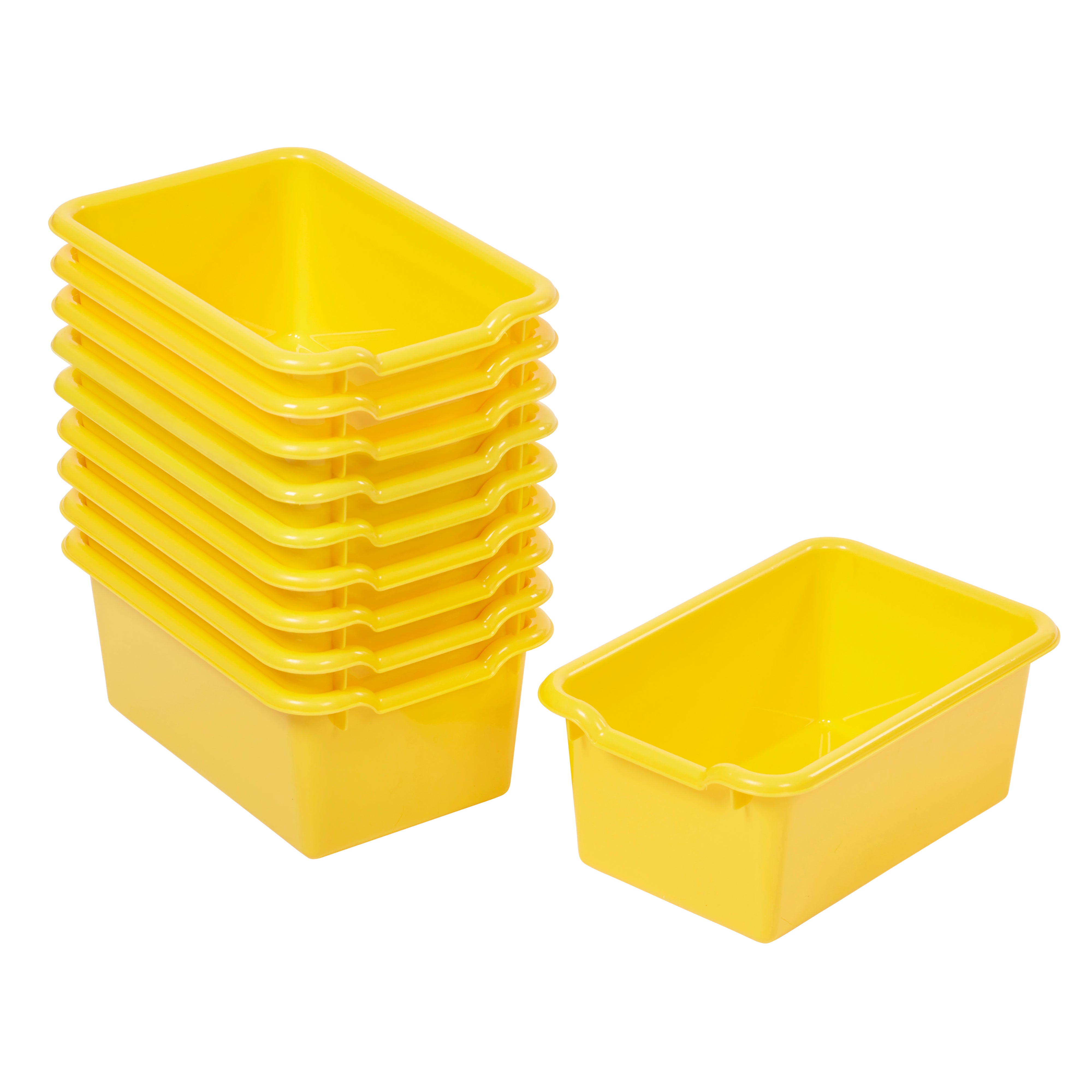 Scoop Front Storage Bins, 10-Piece