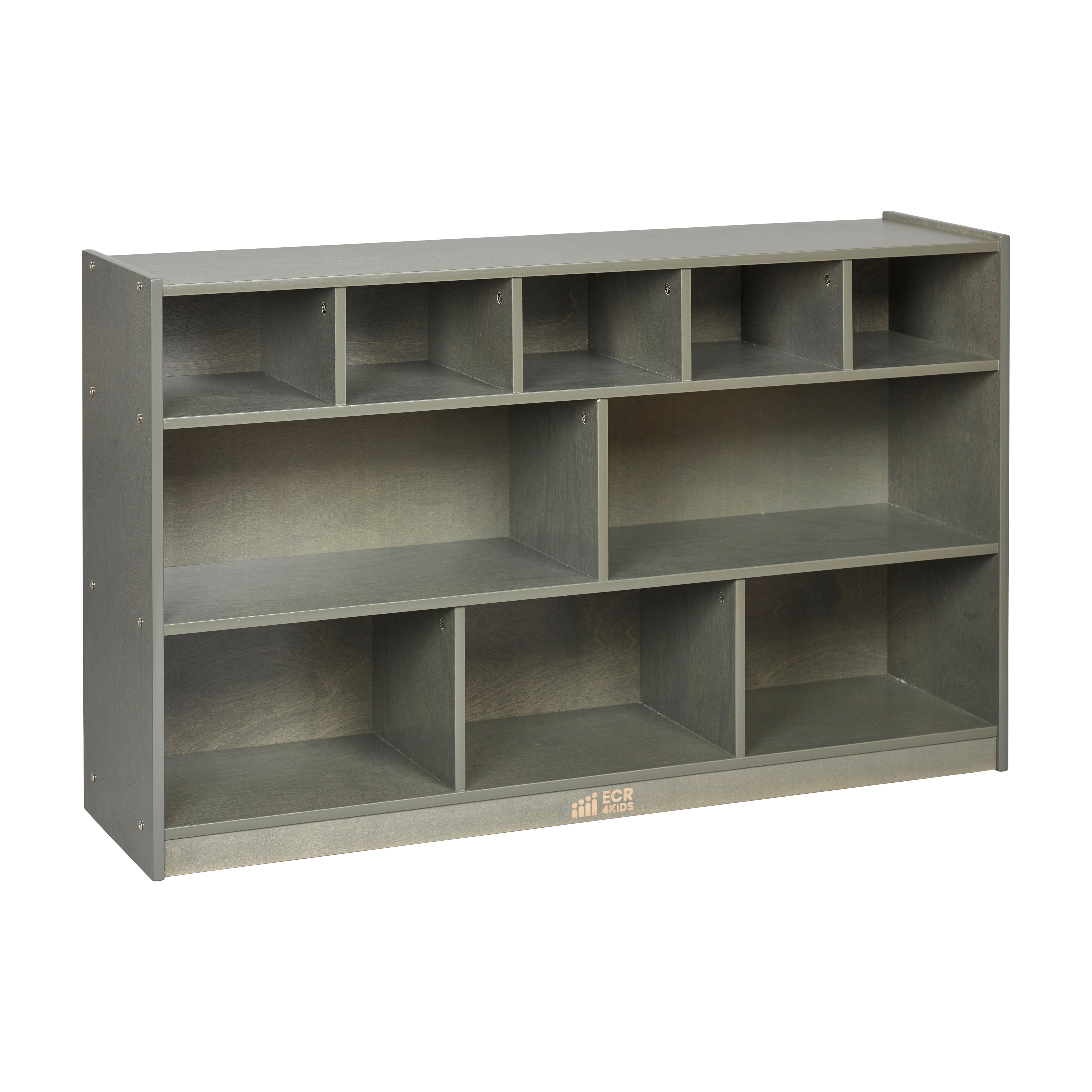 5+5 Cubby and Storage Mobile Tray Cabinet