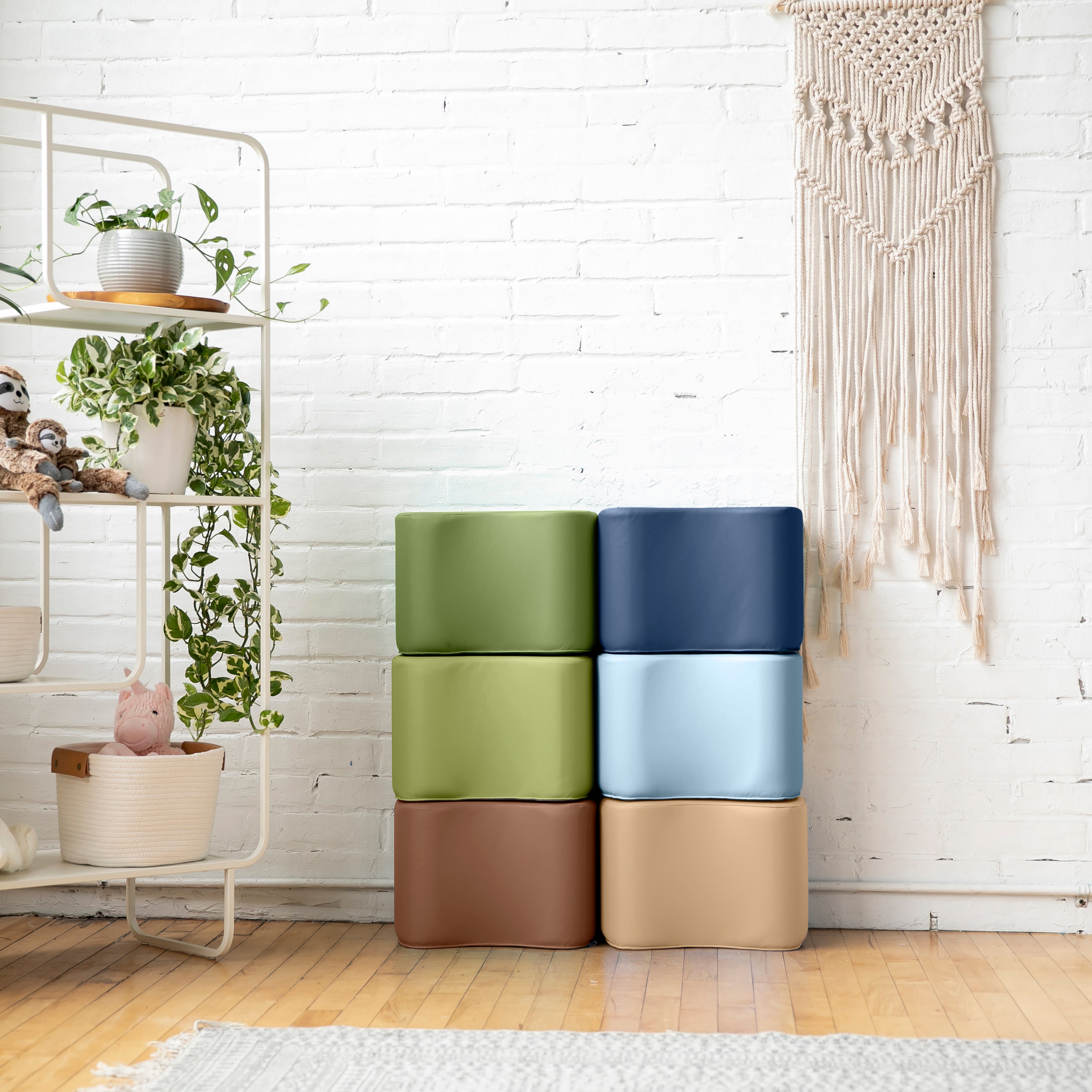 Toddler Modular Stool Set, 6-Piece