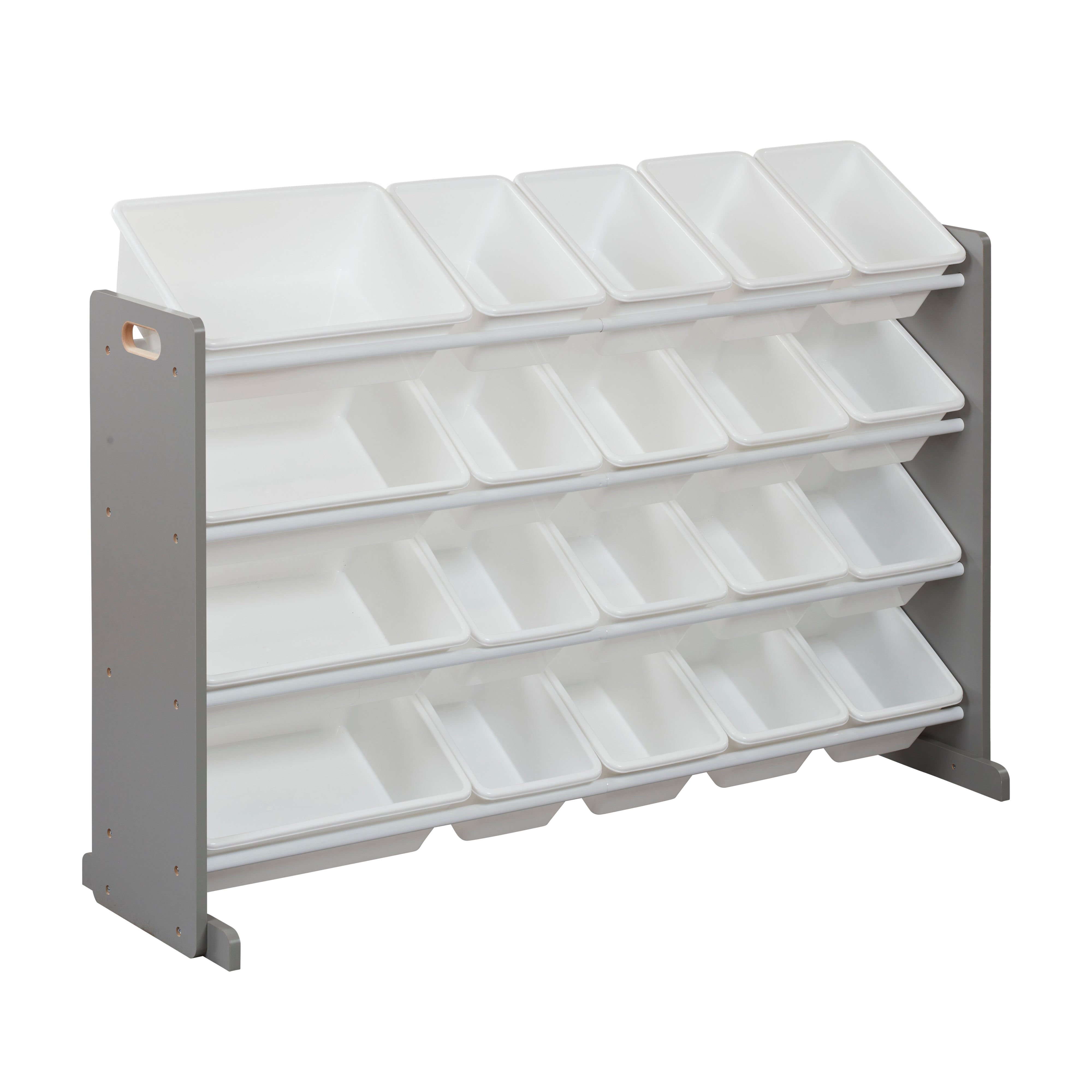 4-Tier Organizer with 20 Removable Plastic Bins, 4x5