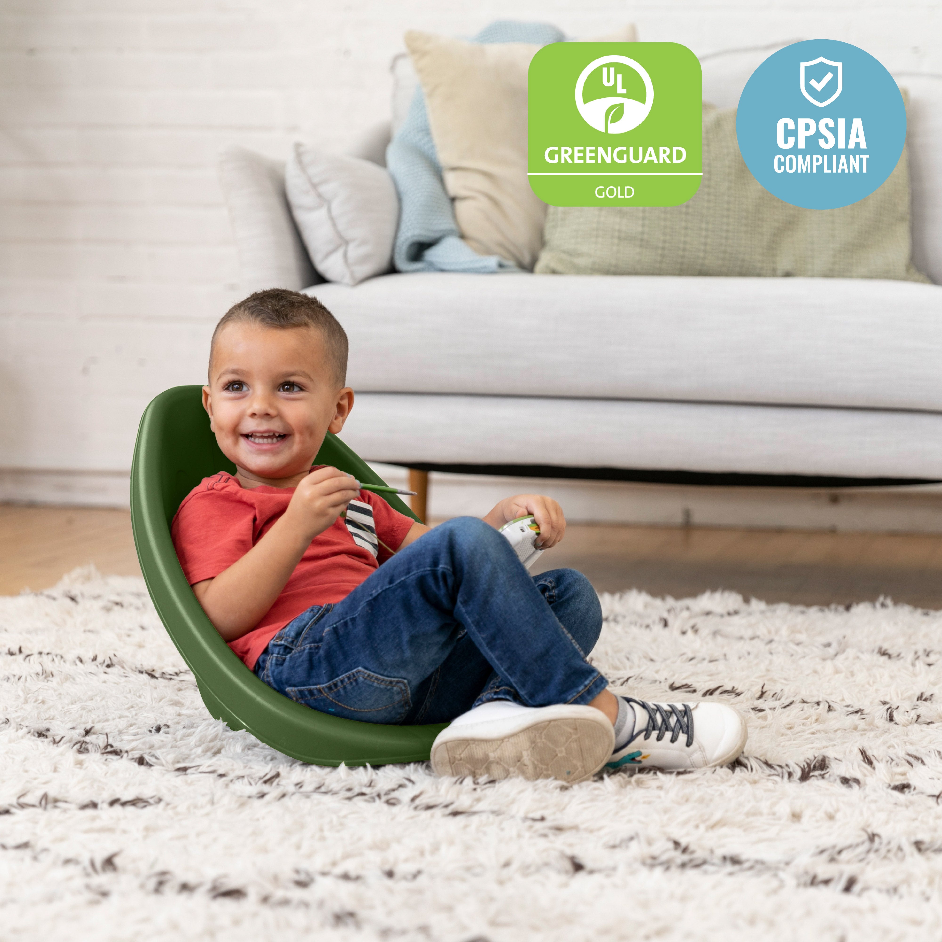 Leaf Scoop Floor Seat, 6-Piece