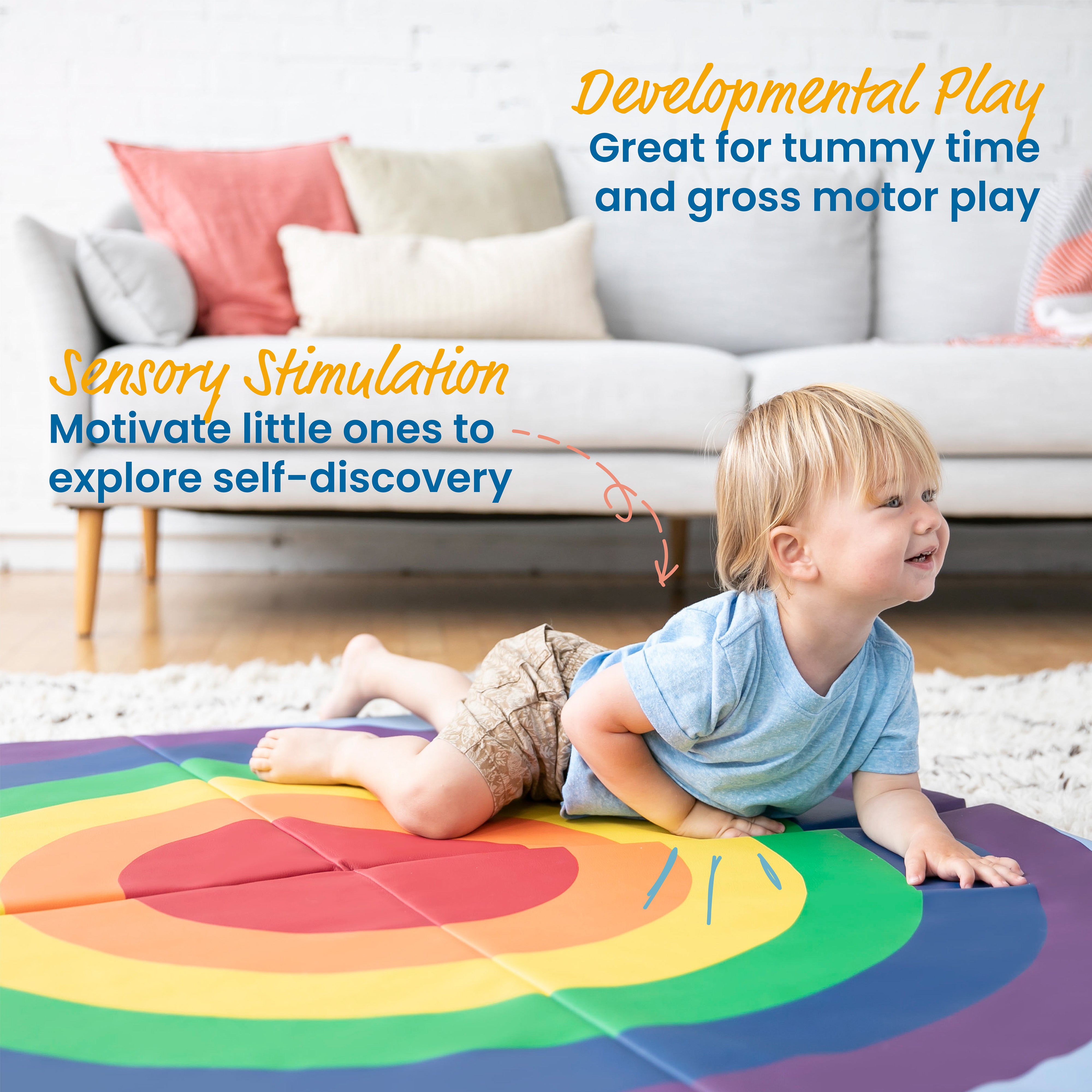 SoftZone Rainbow Activity Mat