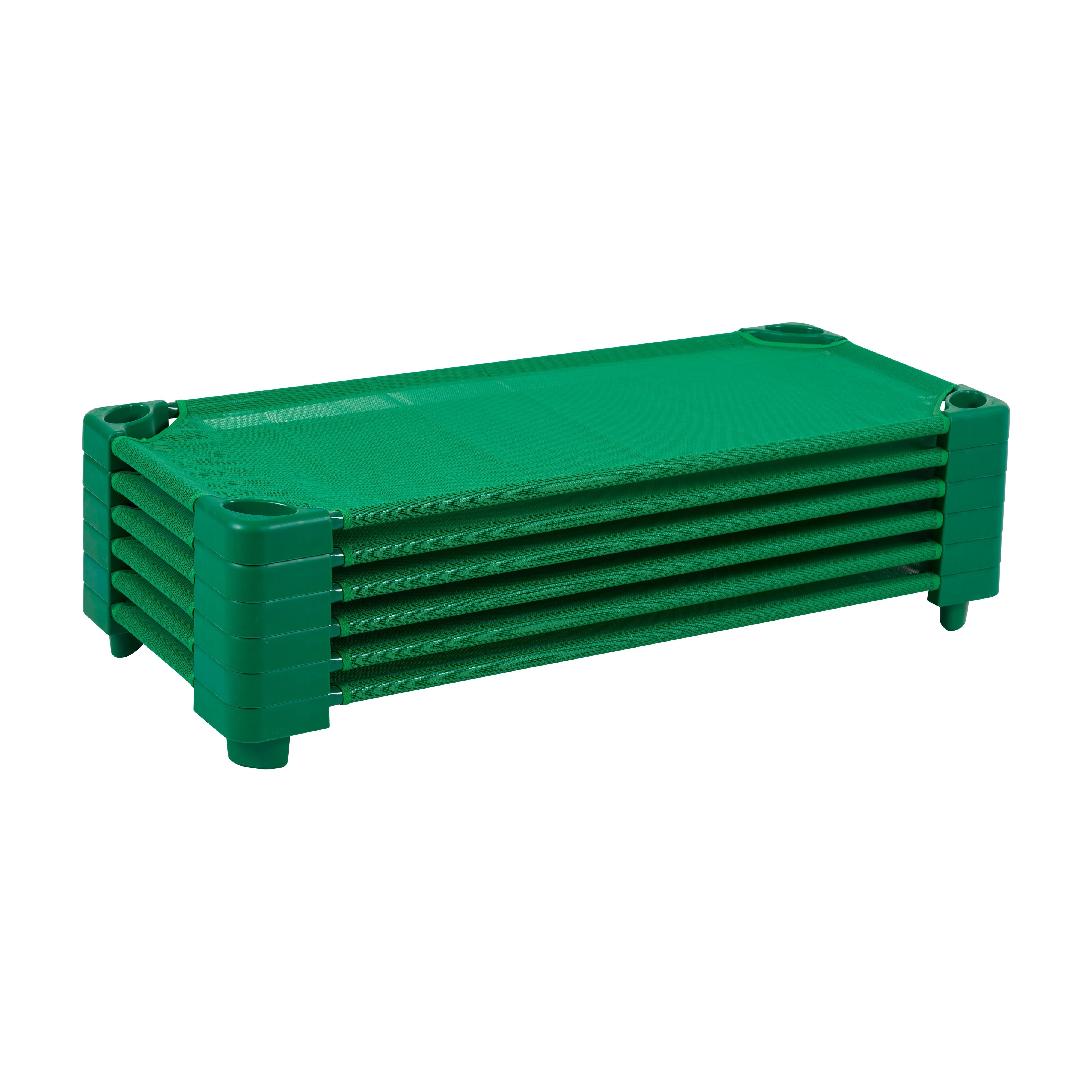 Stackable Kiddie Cot, Ready-to-Assemble, Standard Size, 6-Pack