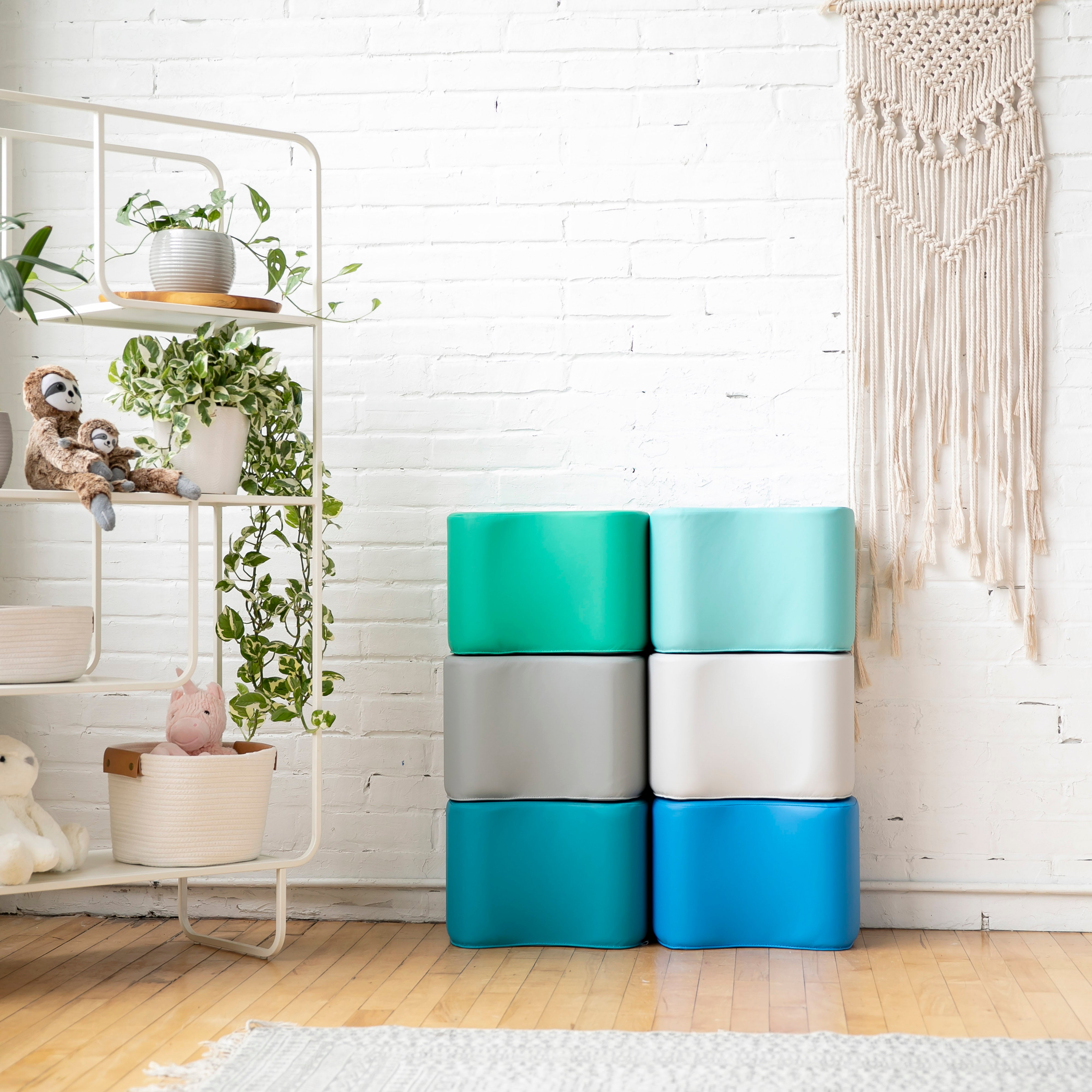 Toddler Modular Stool Set, 6-Piece