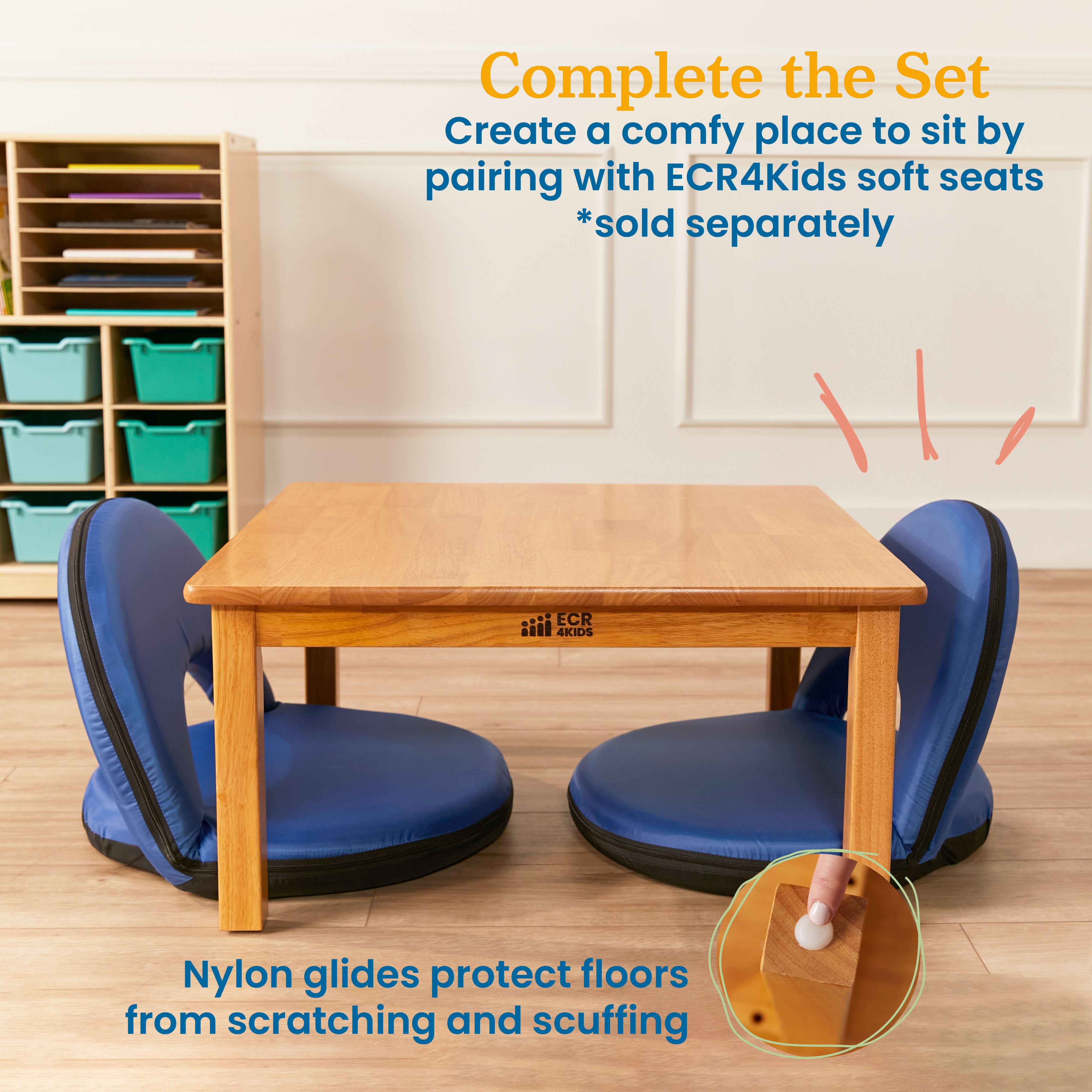 Hardwood Table with 14in Legs