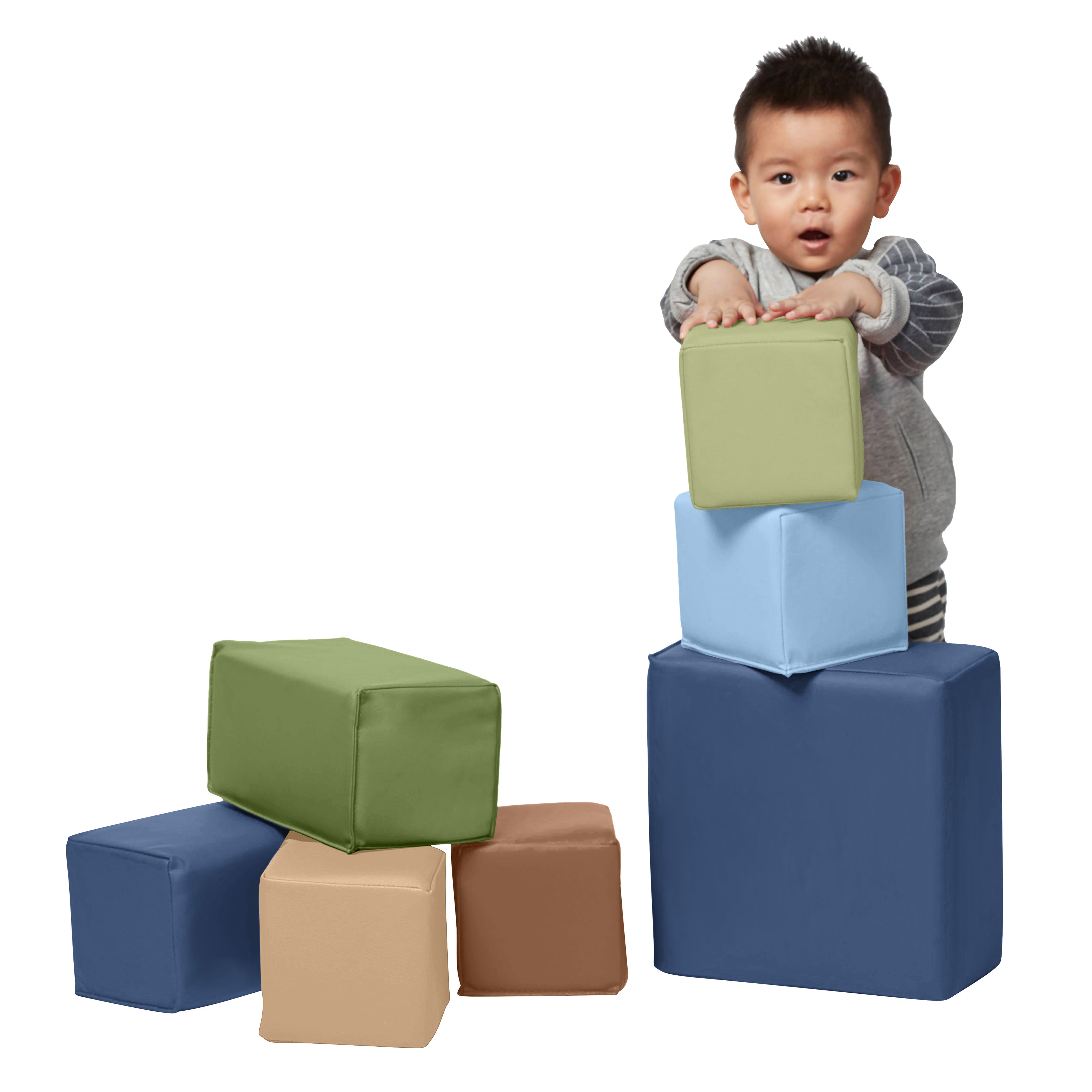 Toddler Foam Building Blocks, 7-Piece