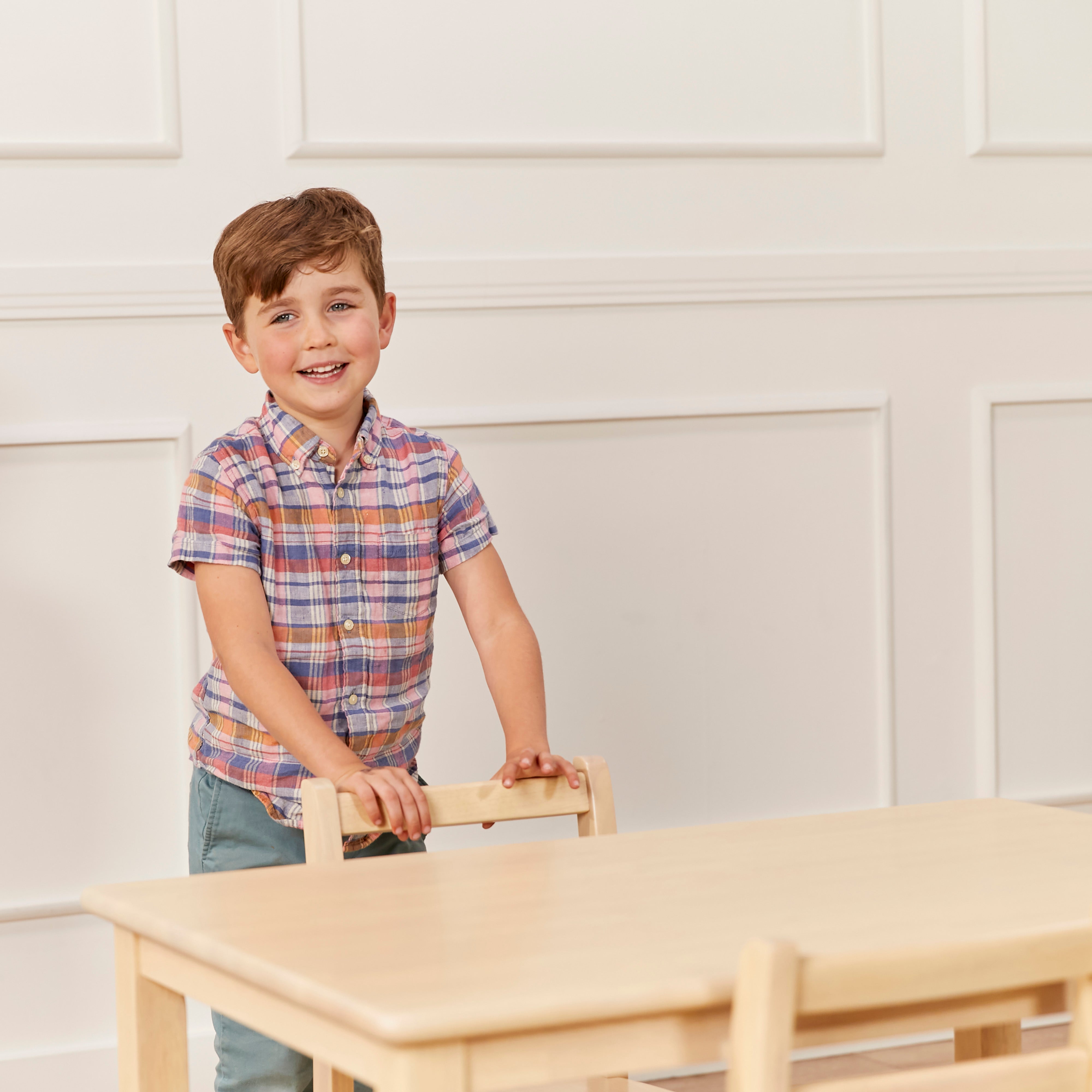 24in x 36in Rectangular Hardwood Table with 22in Legs