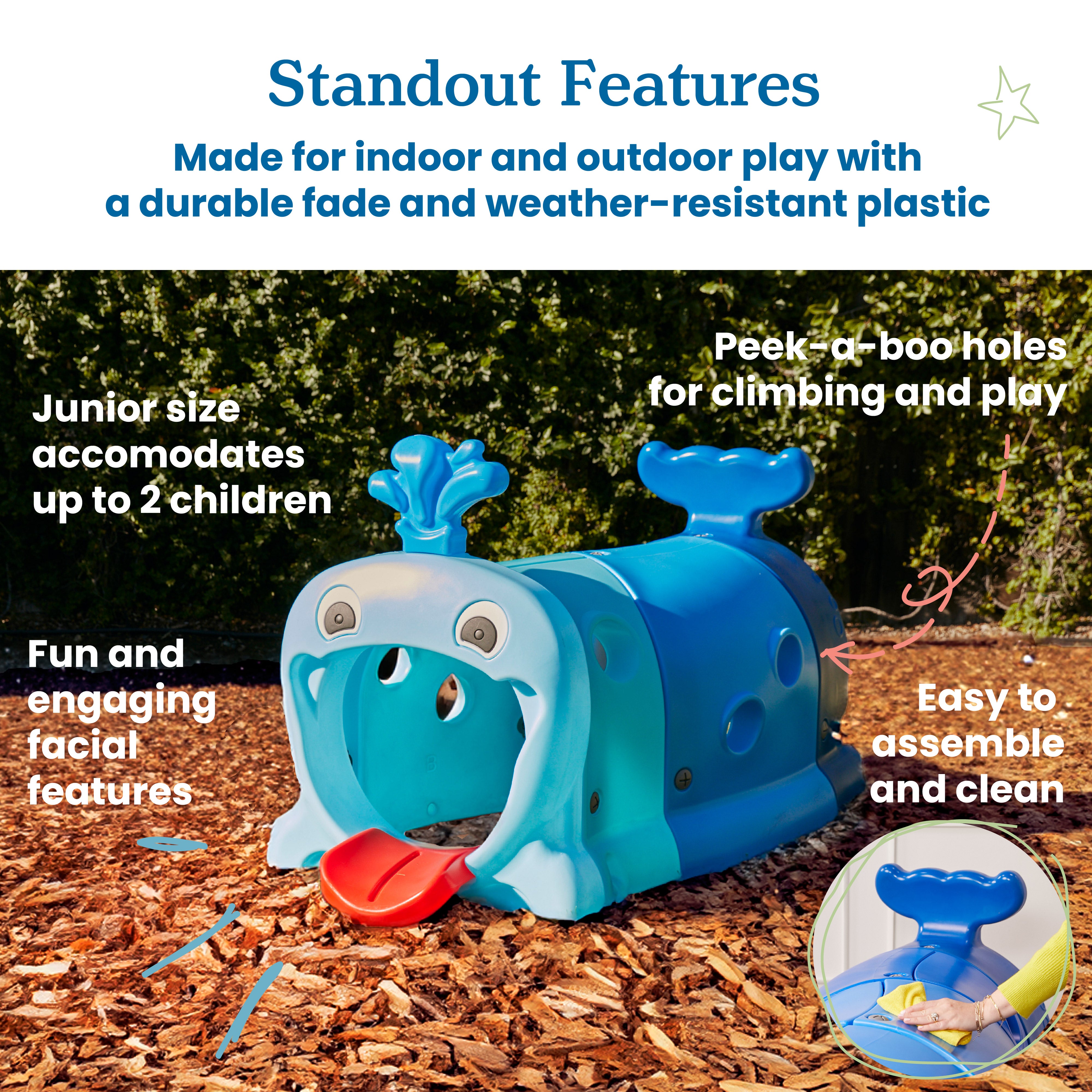 Willow Climb-N-Crawl Whale, Junior