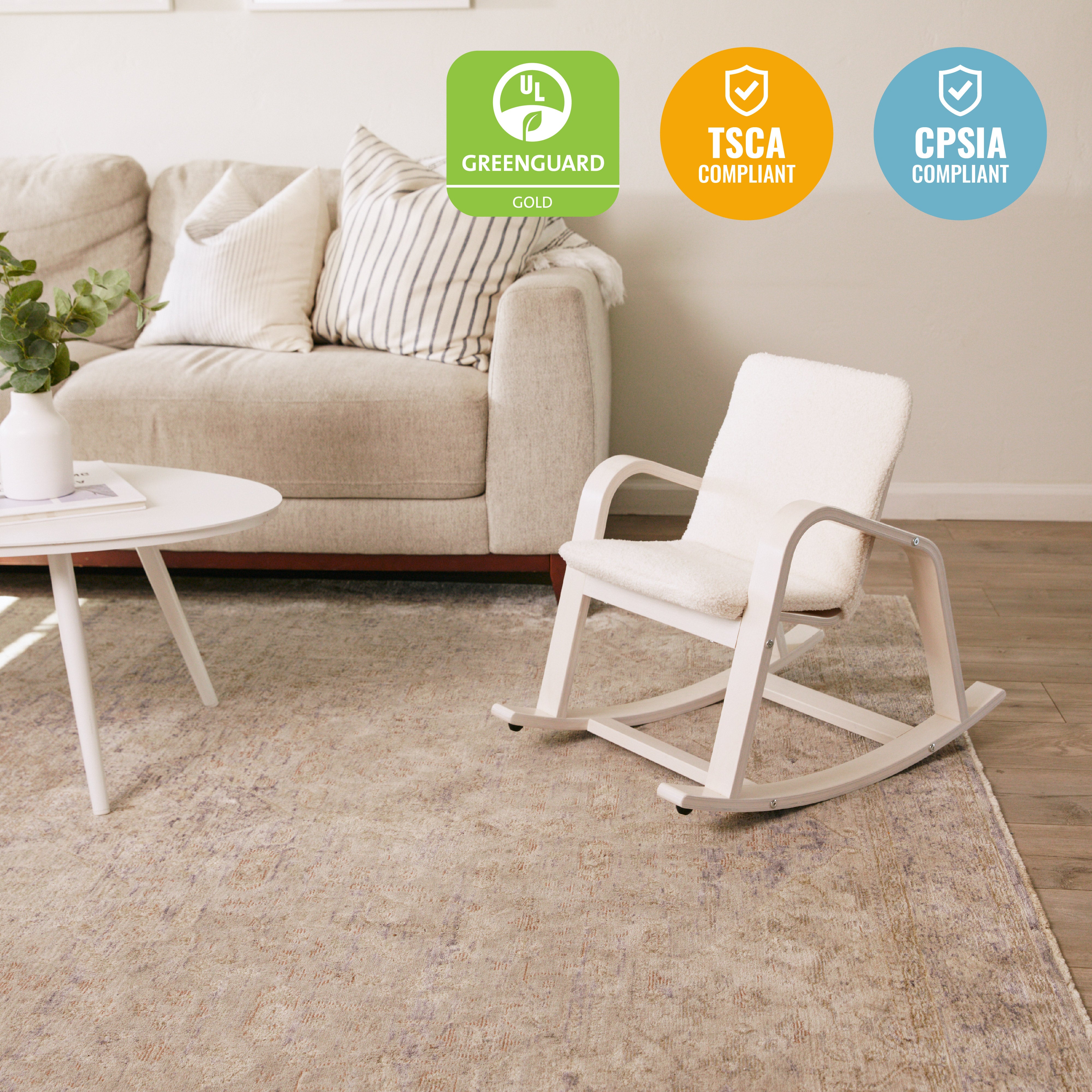 Bentwood Rocking Chair with Cushion