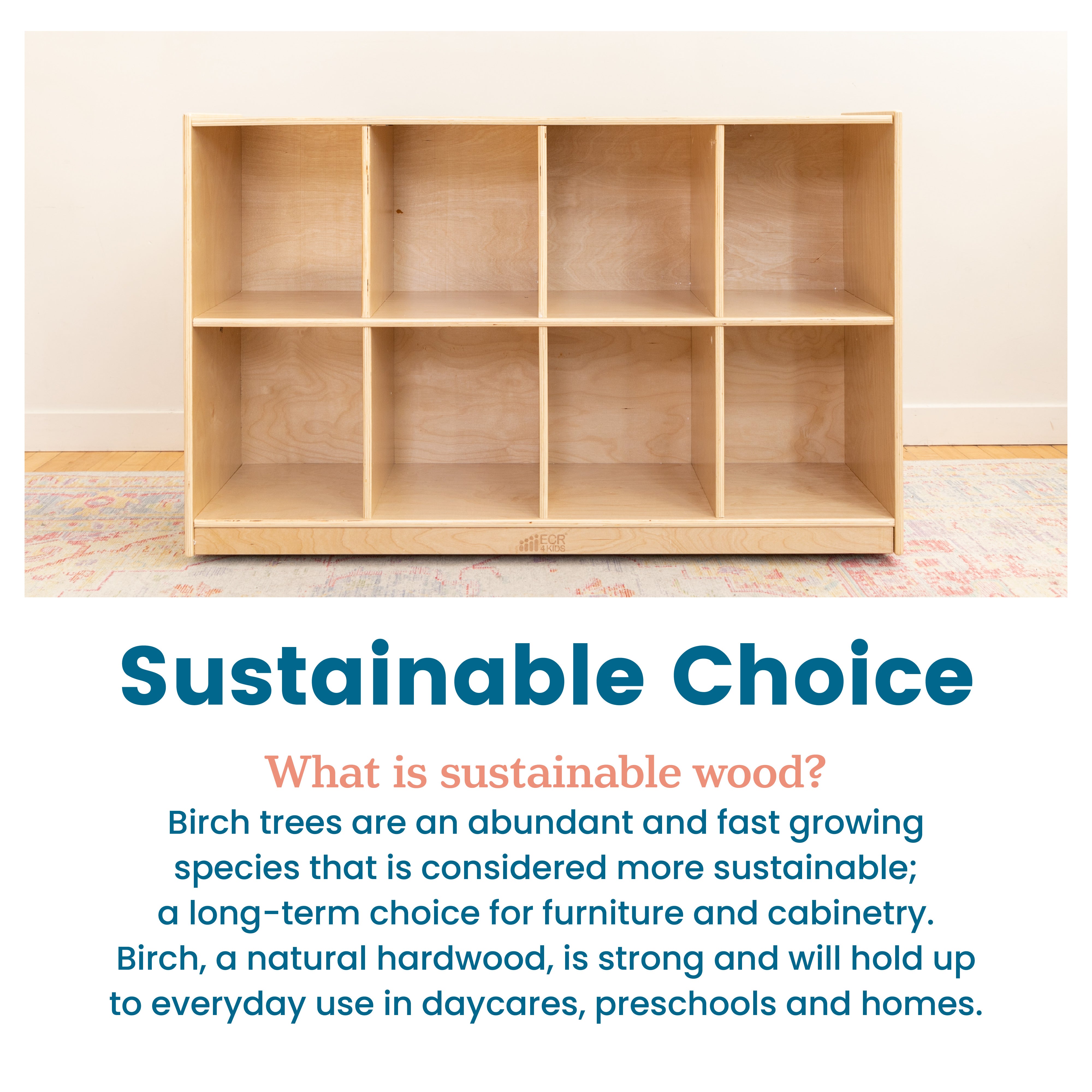 8-Compartment Mobile Backpack Storage Cabinet