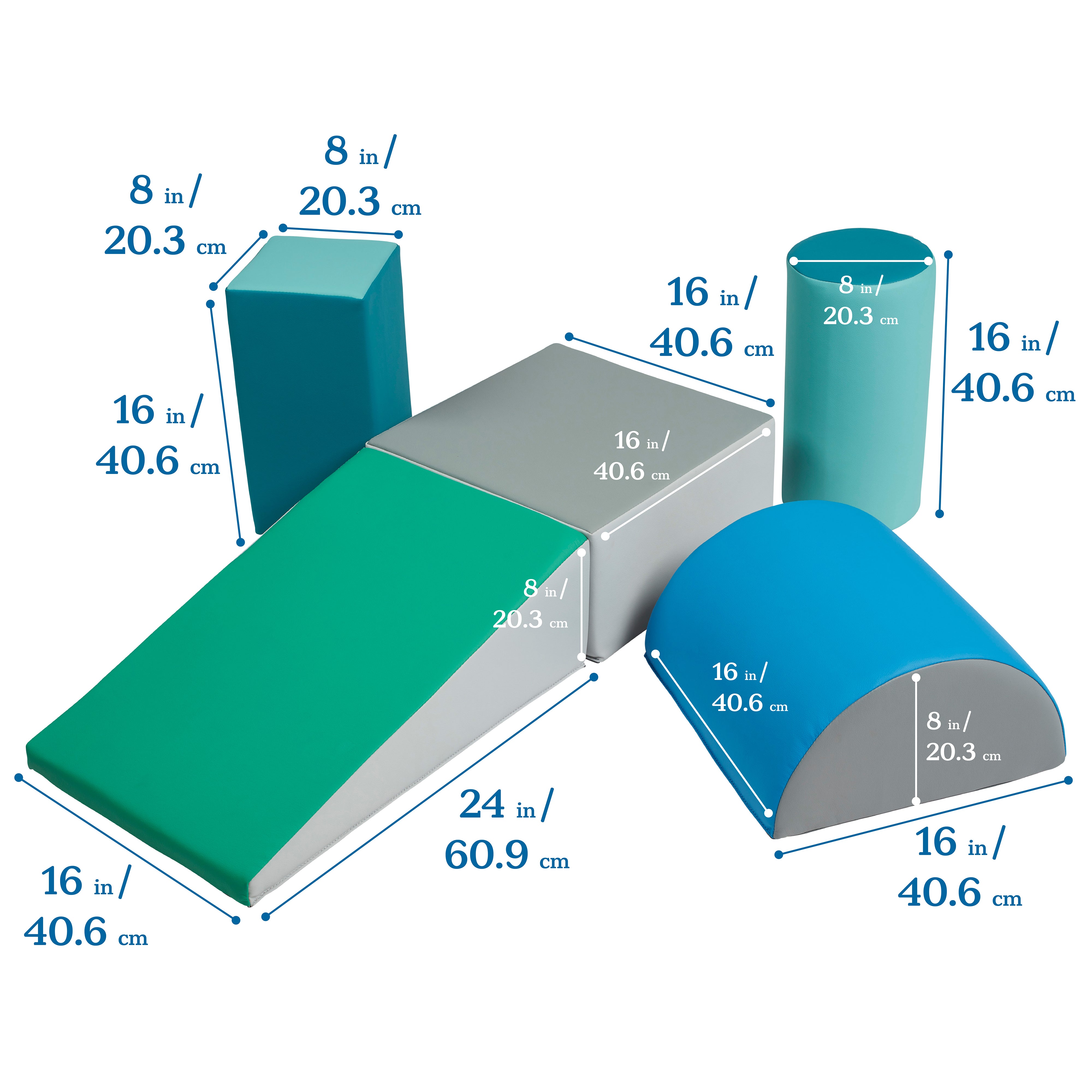 Climb and Crawl Playset, 5-Piece