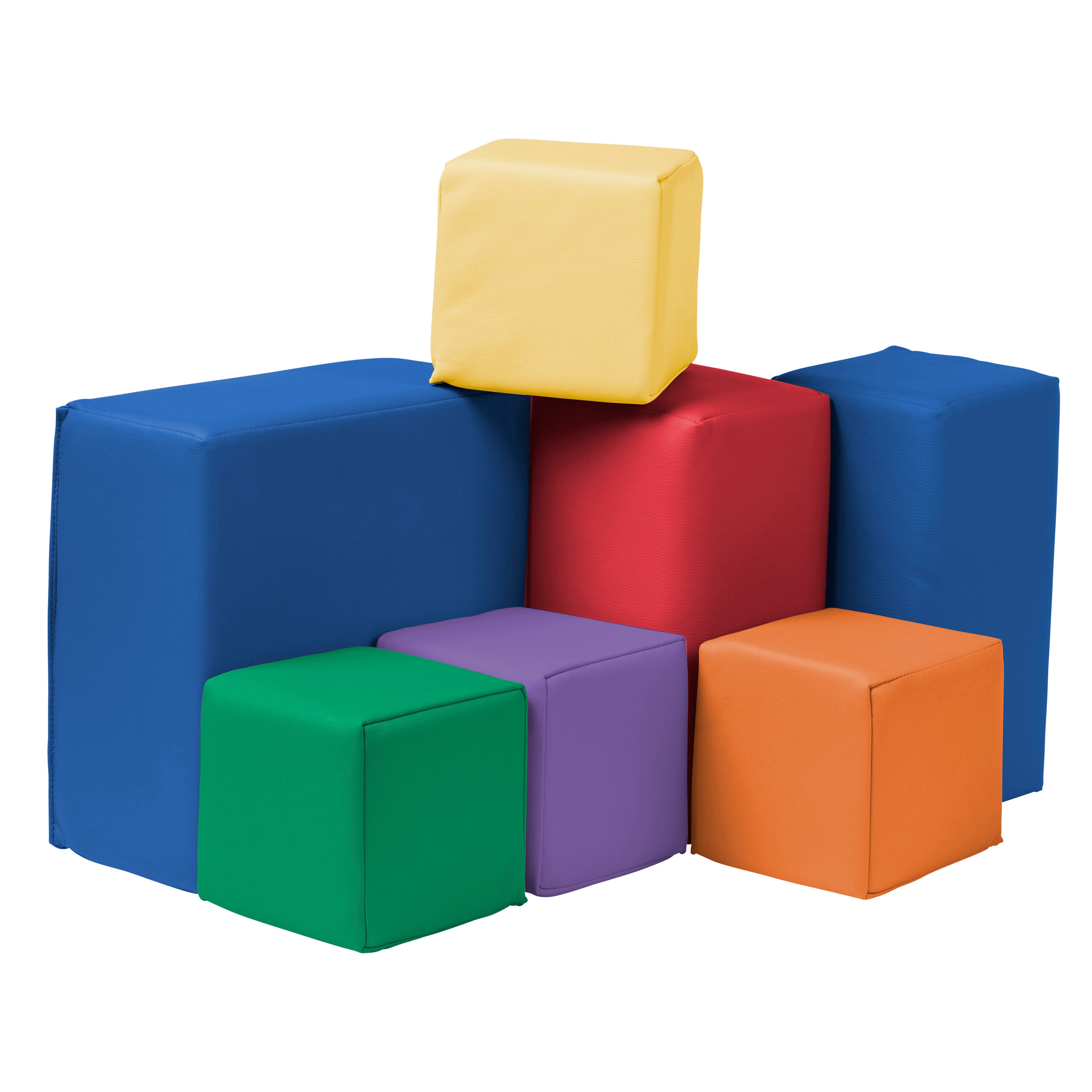 SoftZone Toddler Foam Building Blocks, 7-Piece