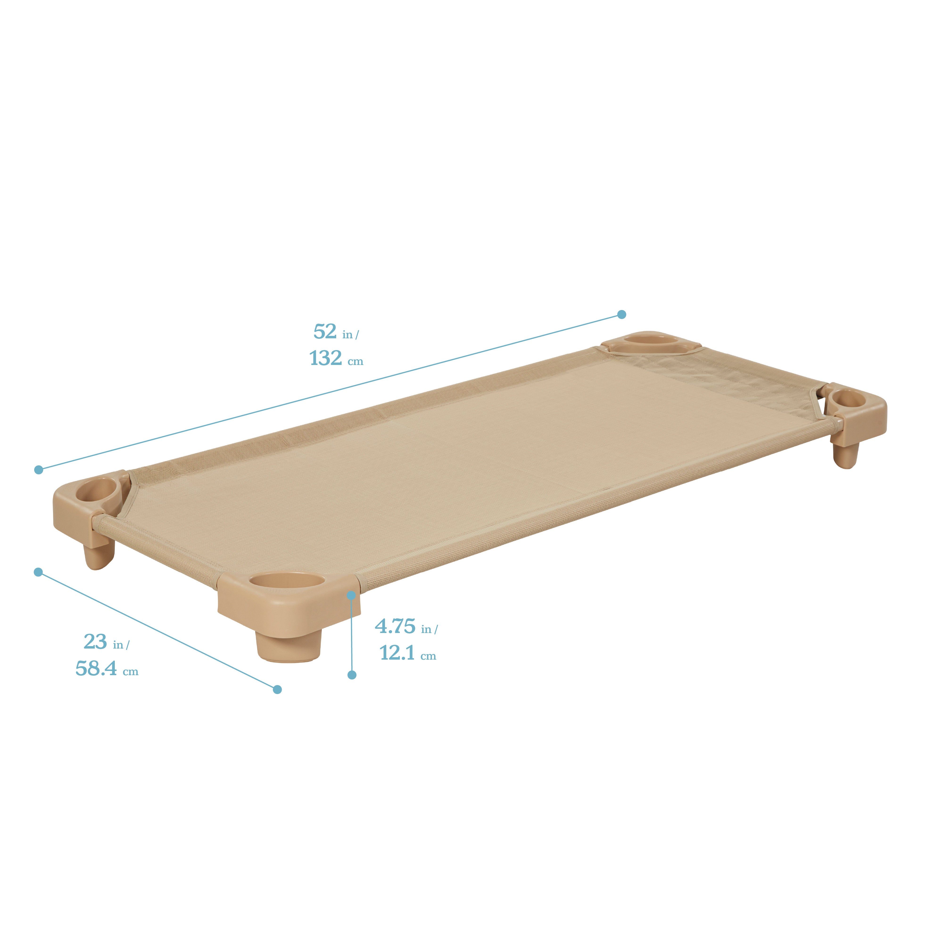 Stackable Kiddie Cot, Ready-to-Assemble, Standard Size, 6-Pack