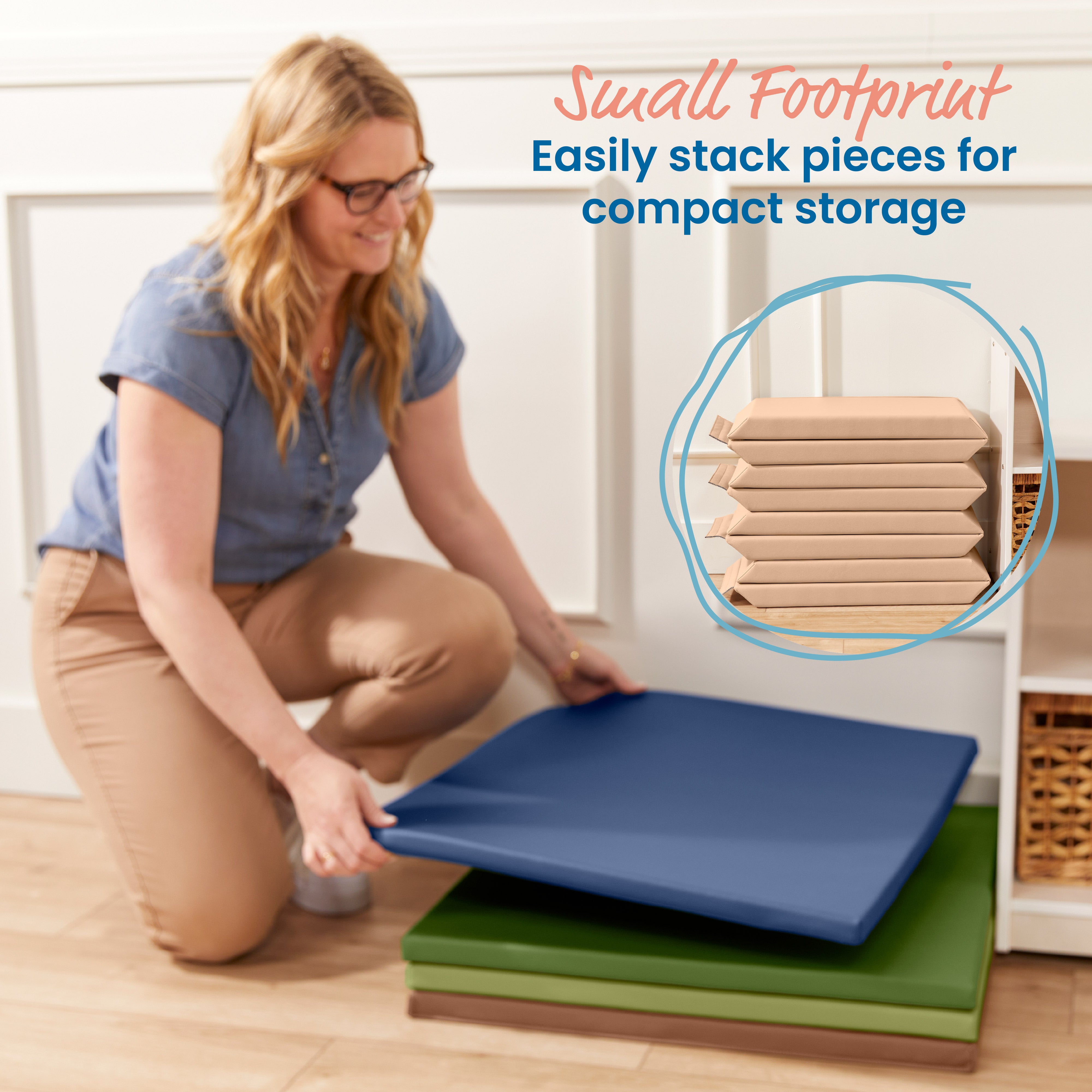 Play Patch Activity Mat and Toy Bins, 6-Piece