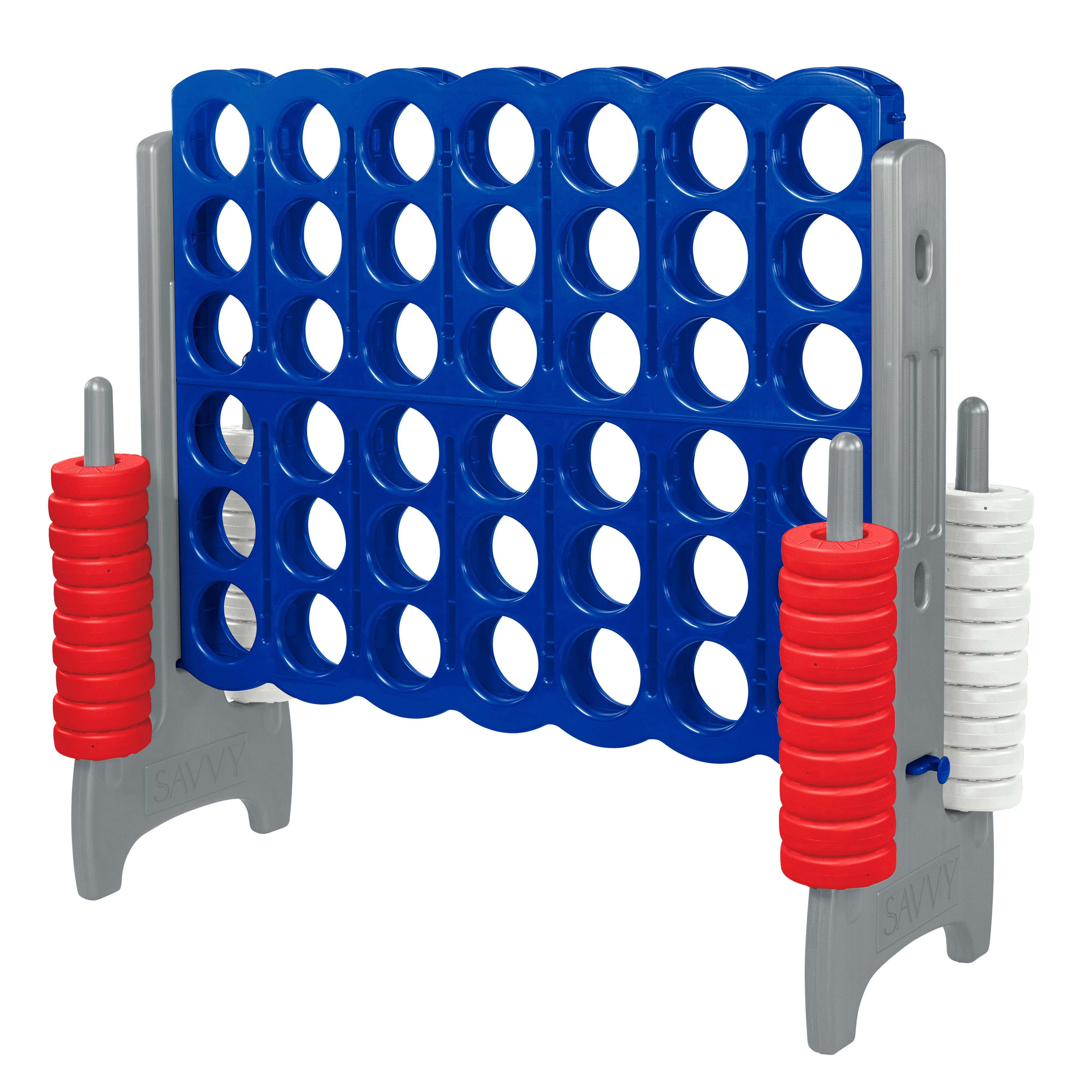 Giant 4-in-A-Row Indoor and Outdoor Yard Game Set, 3.8ft Tall