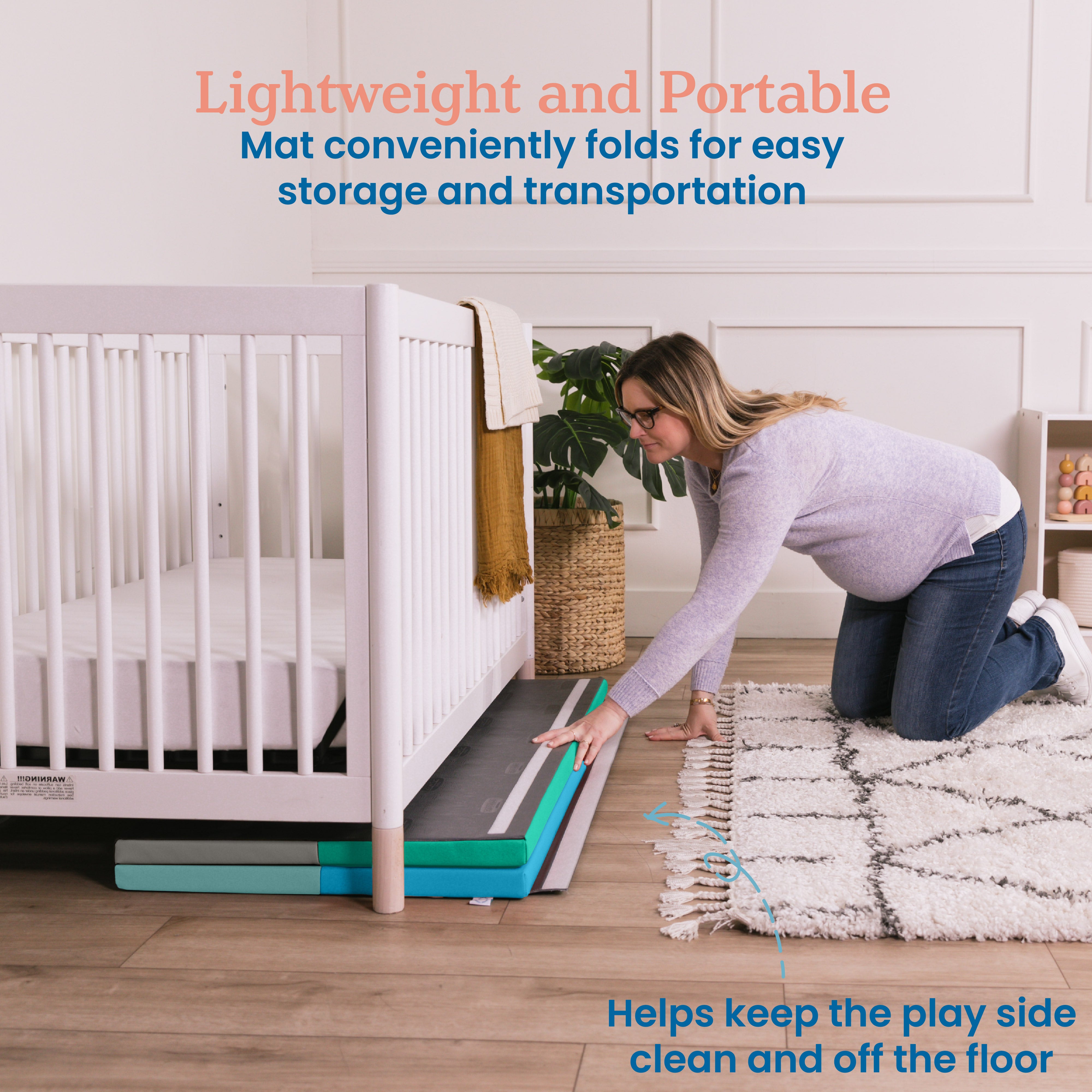 4-Section Rainbow Runway Activity Mat