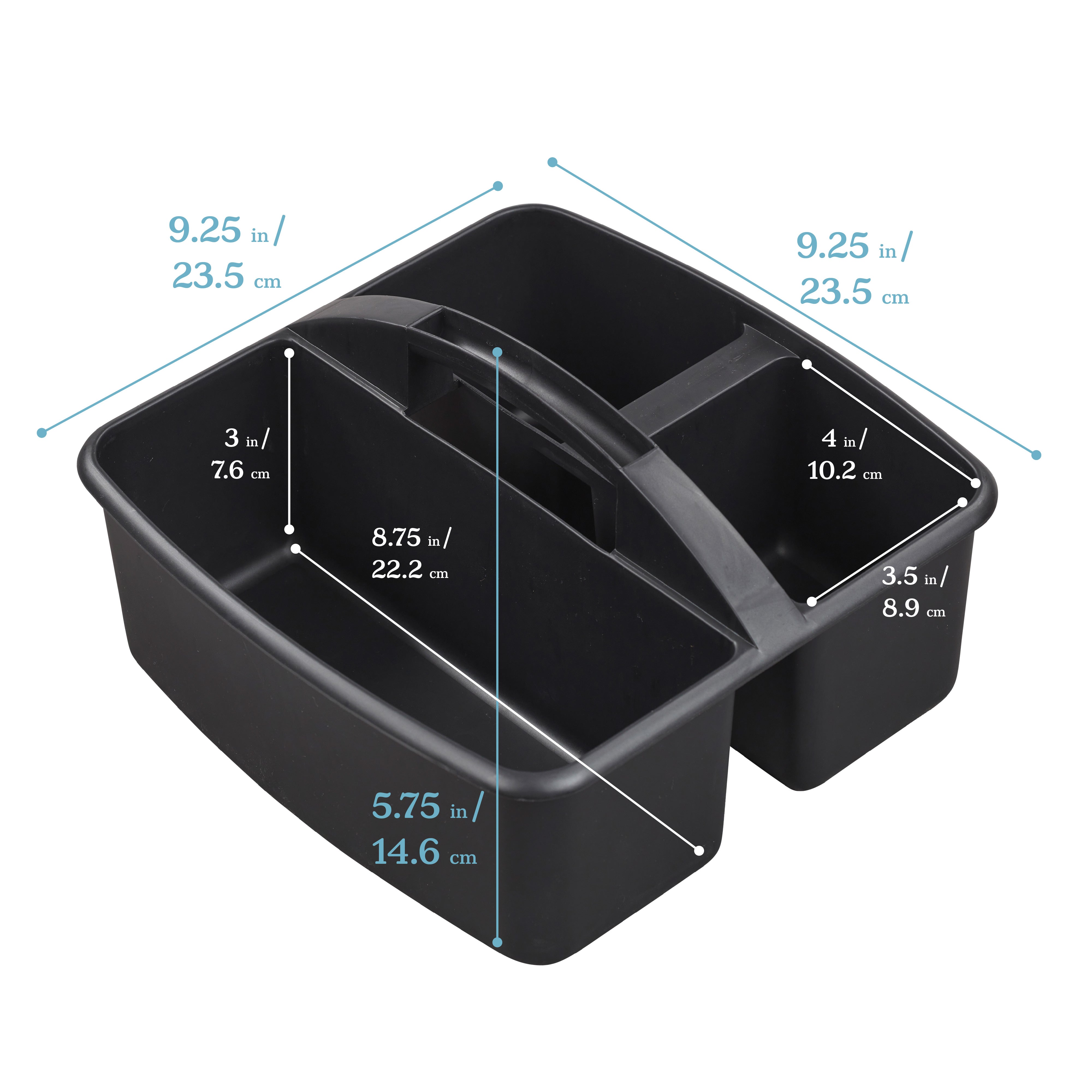 3-Compartment Storage Caddy, 6-Pack