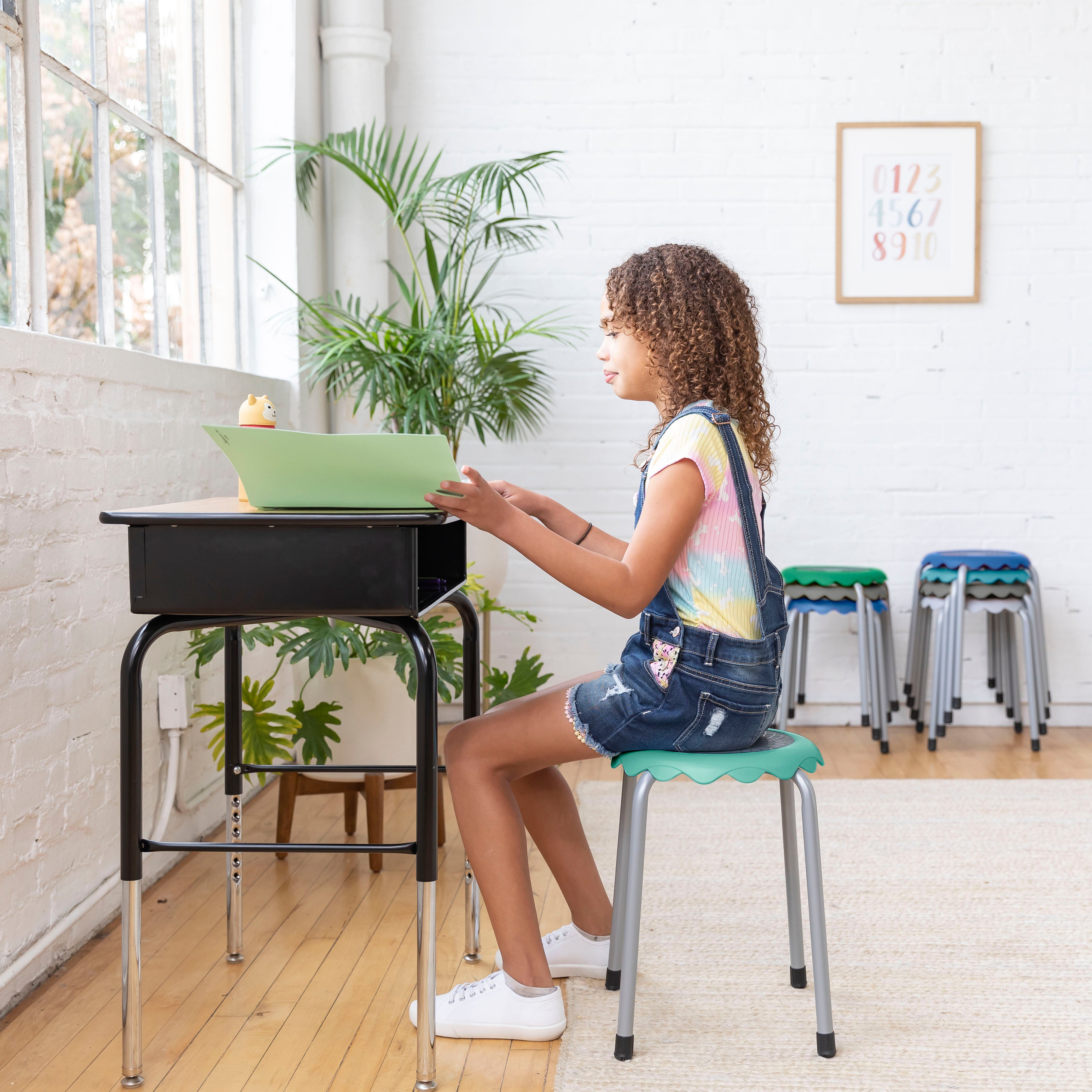 Daisy Stackable Stool Set, 8-Piece