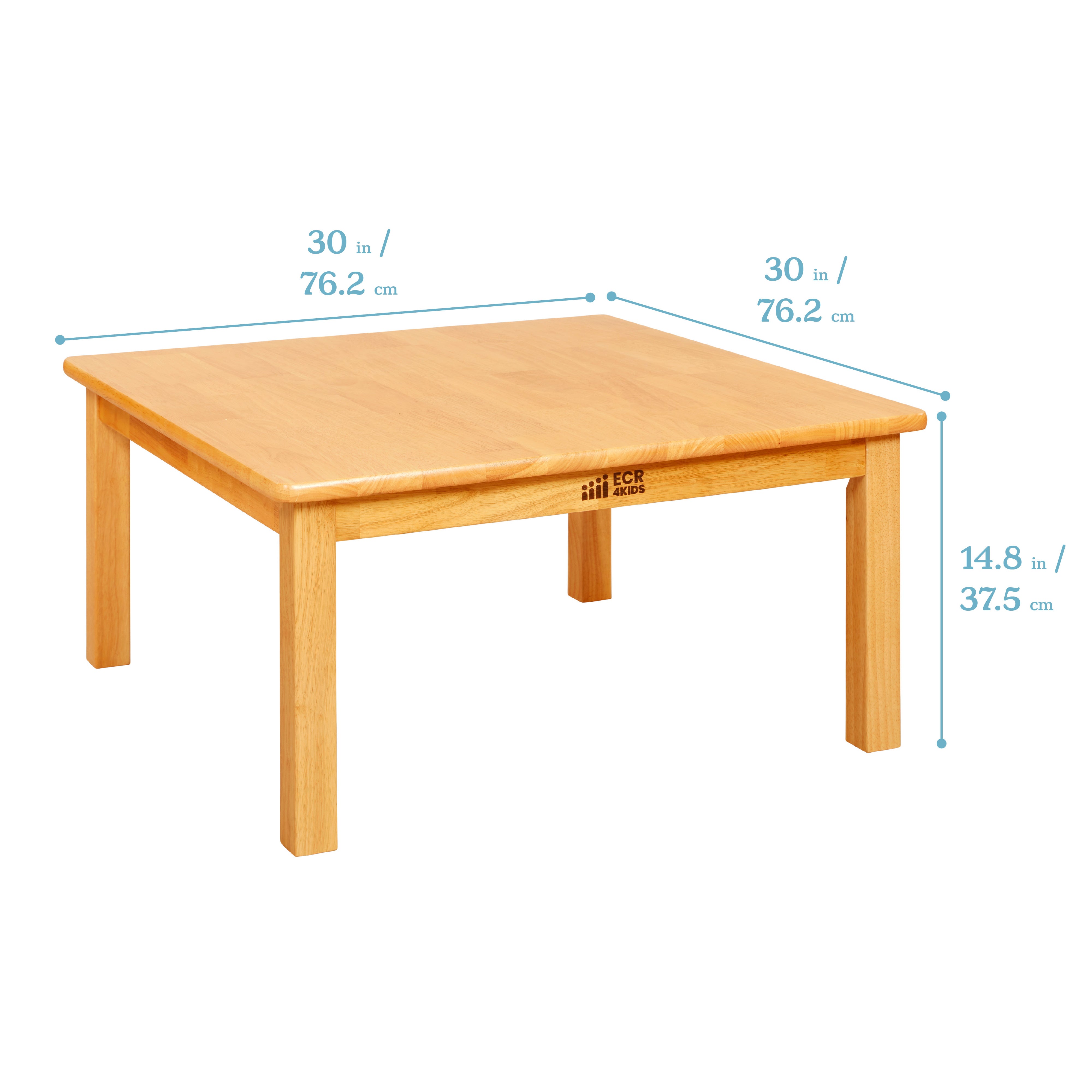 Hardwood Table with 14in Legs