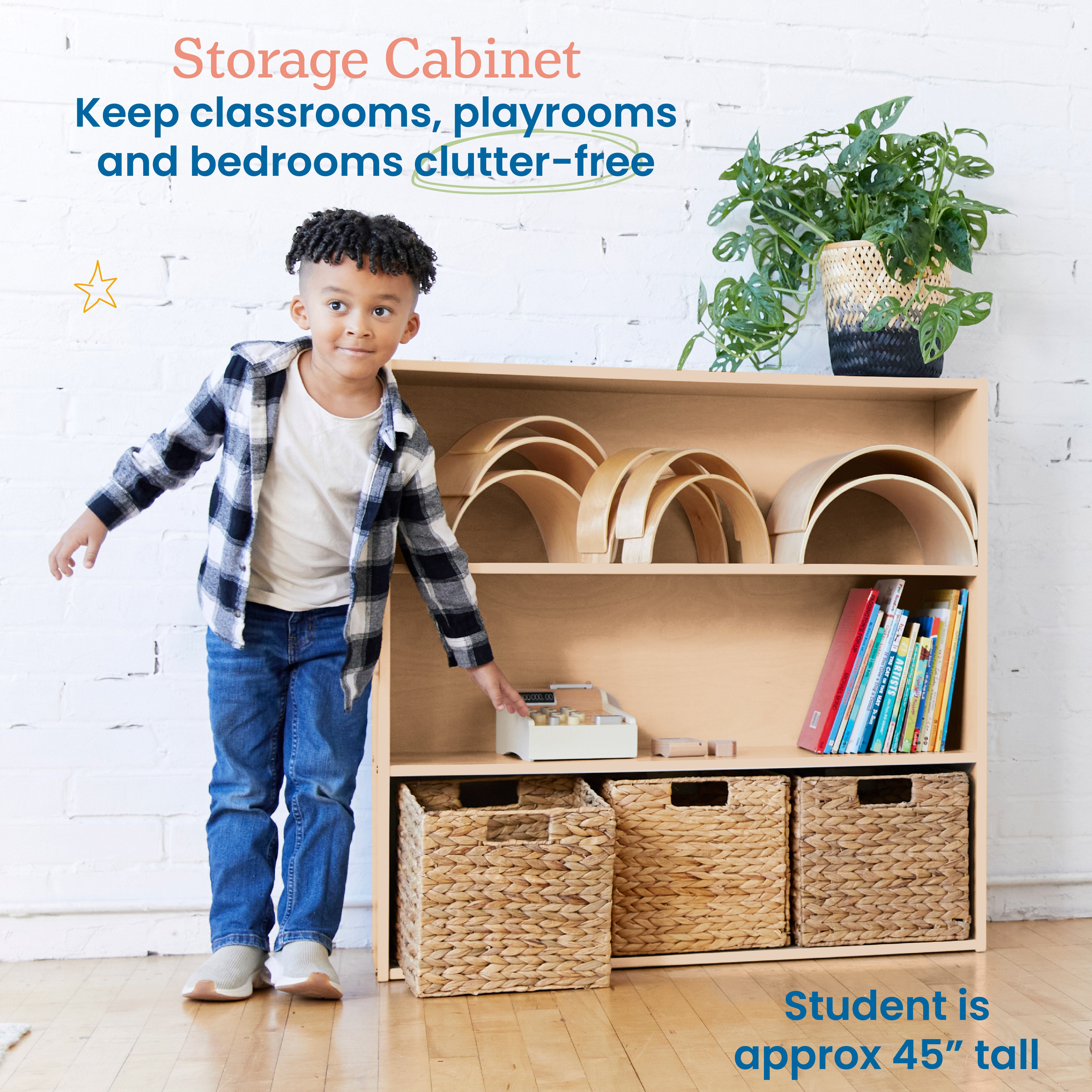 Streamline 3-Shelf Storage Cabinet, 36in