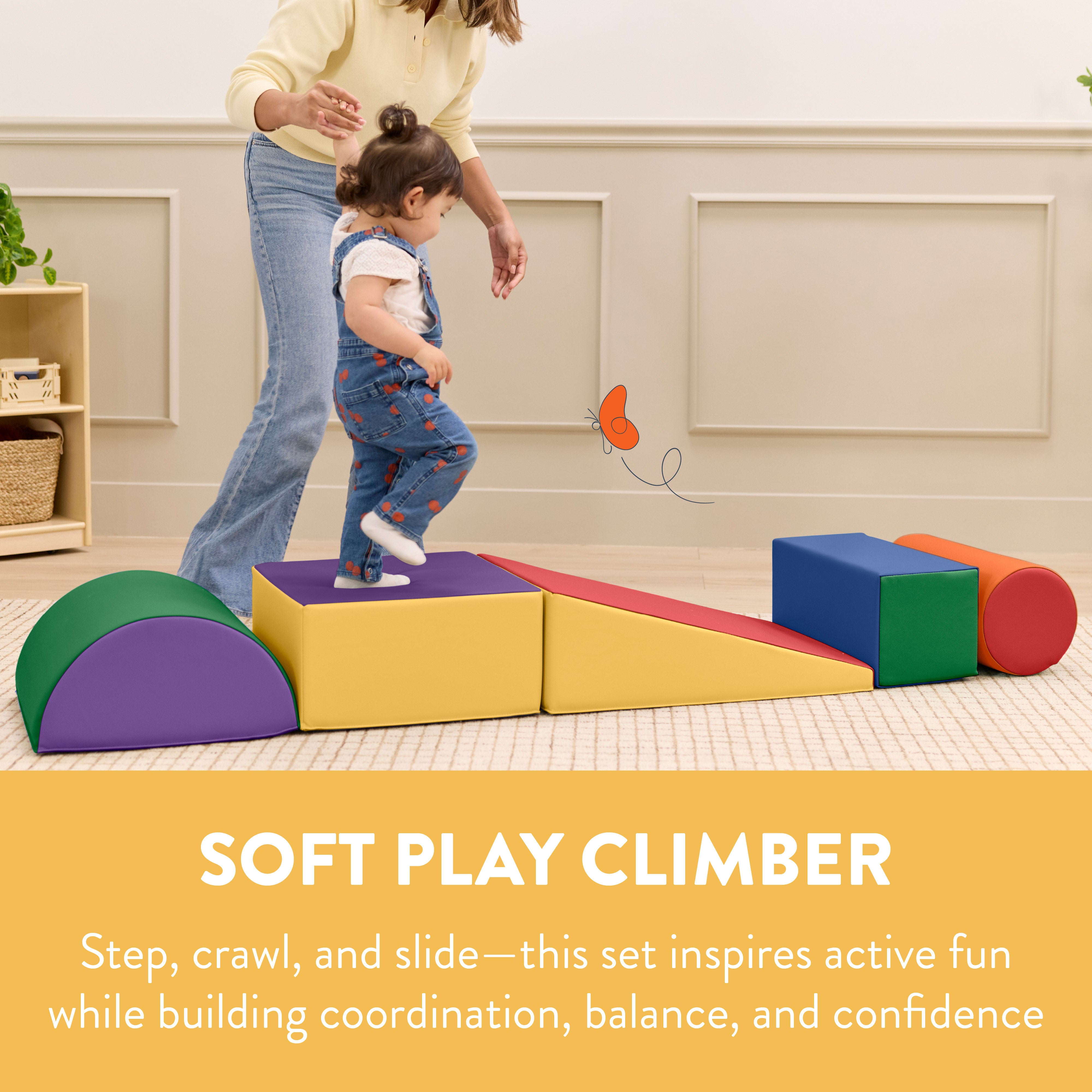 Step, Crawl and Slide Playset, 5-Piece