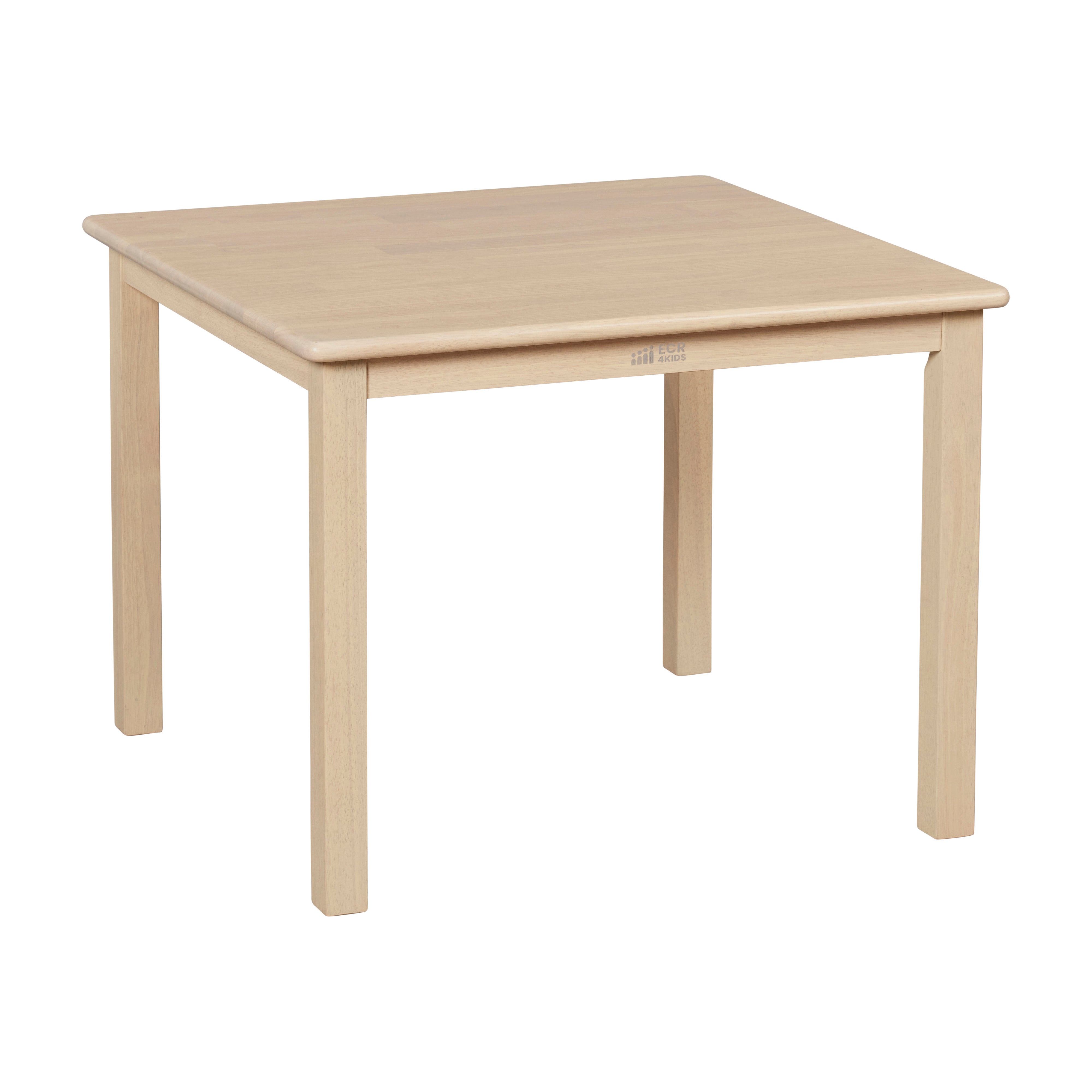 30in Square Hardwood Table with 22in Legs