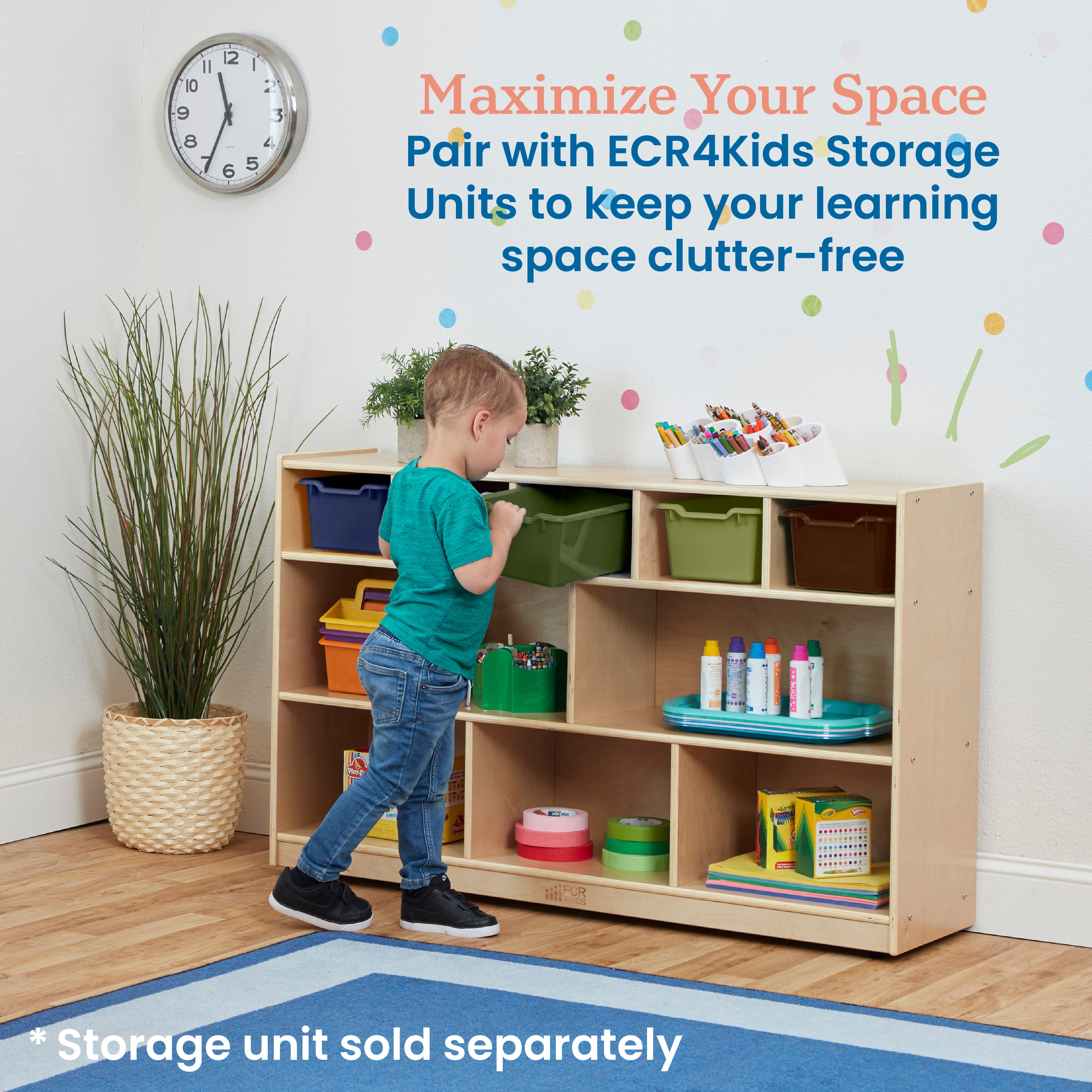 Scoop Front Storage Bin, 5-Piece