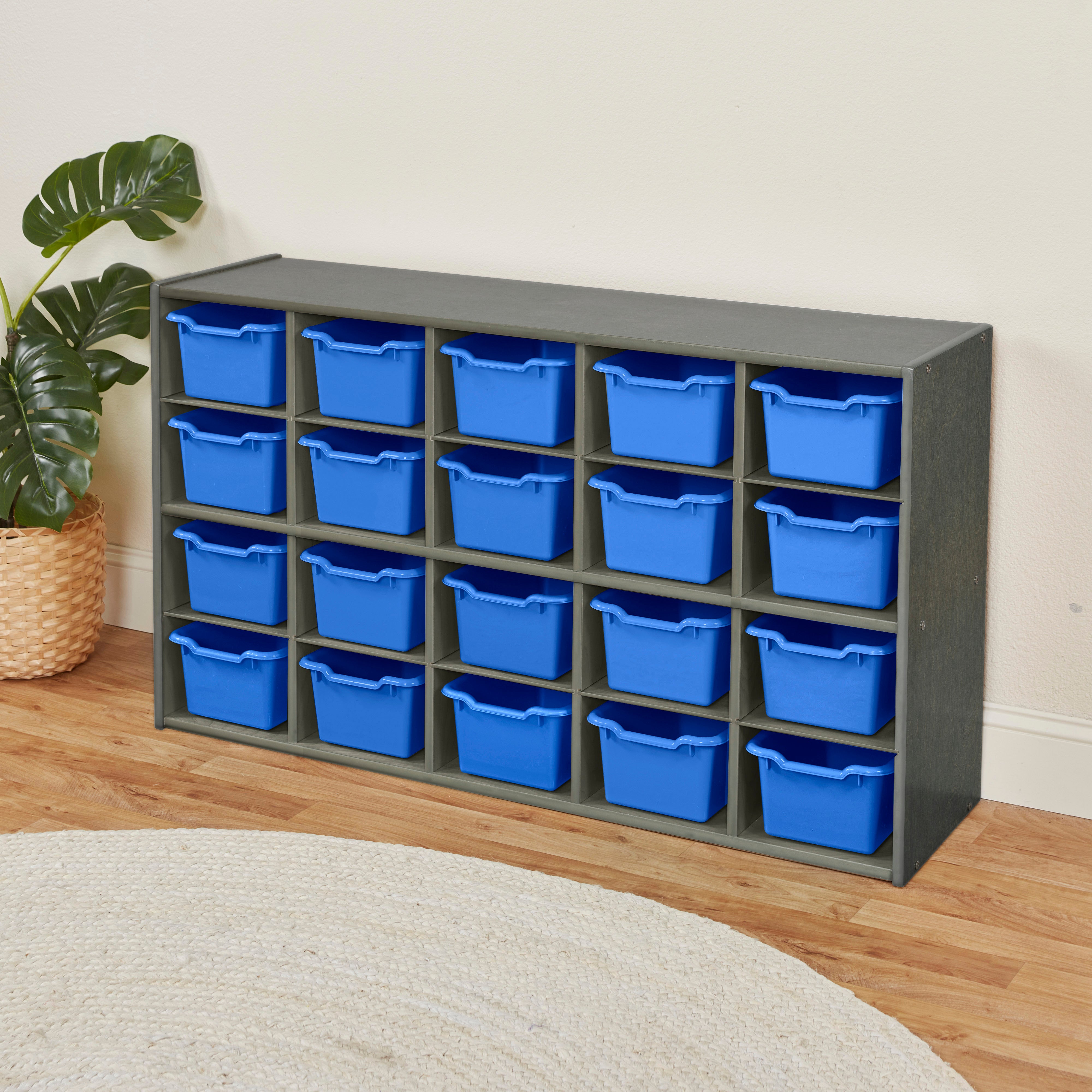 Streamline 20 Cubby Tray Cabinet with 20 Scoop Front Bins, 4x5