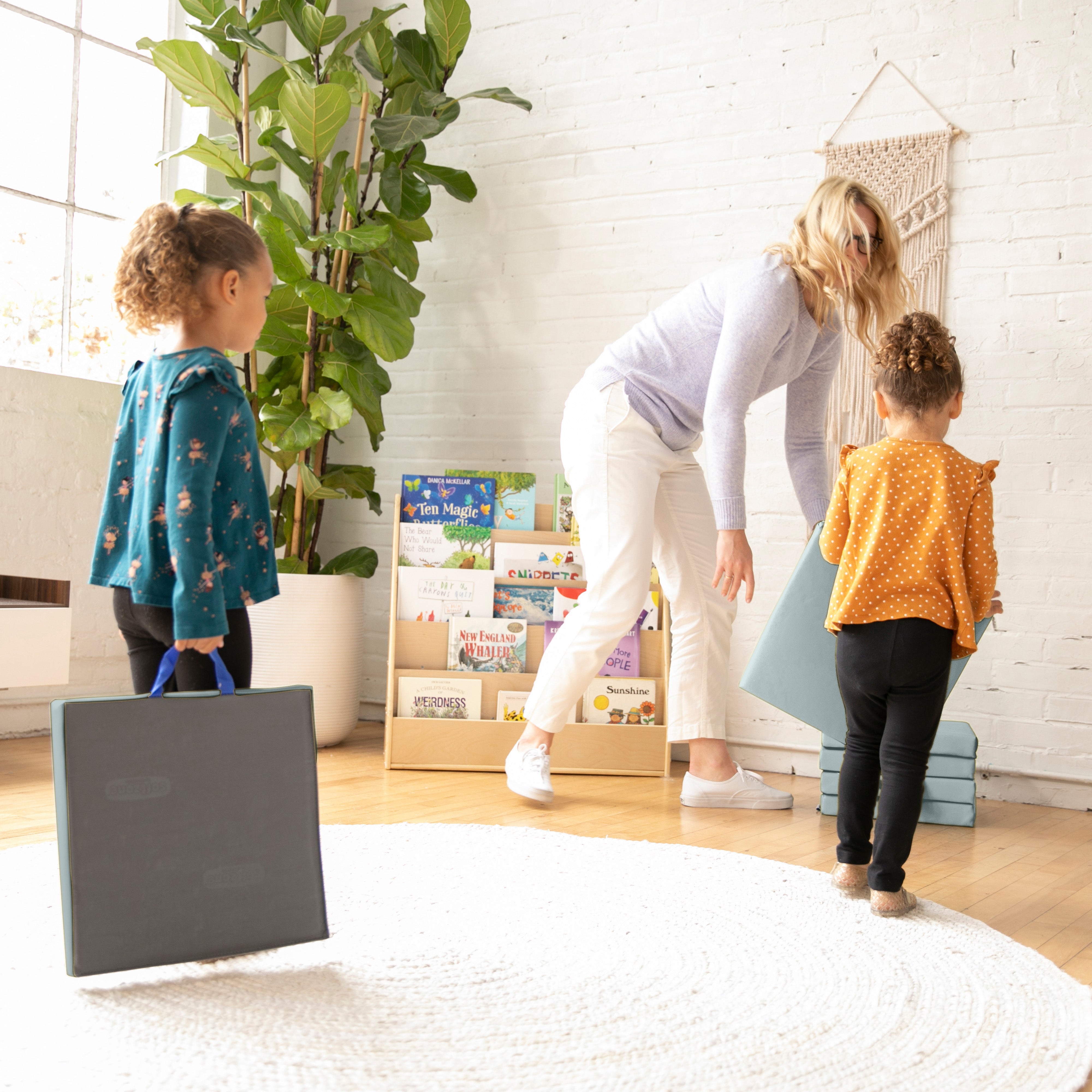 Floor Cushions, Square, 6-Piece