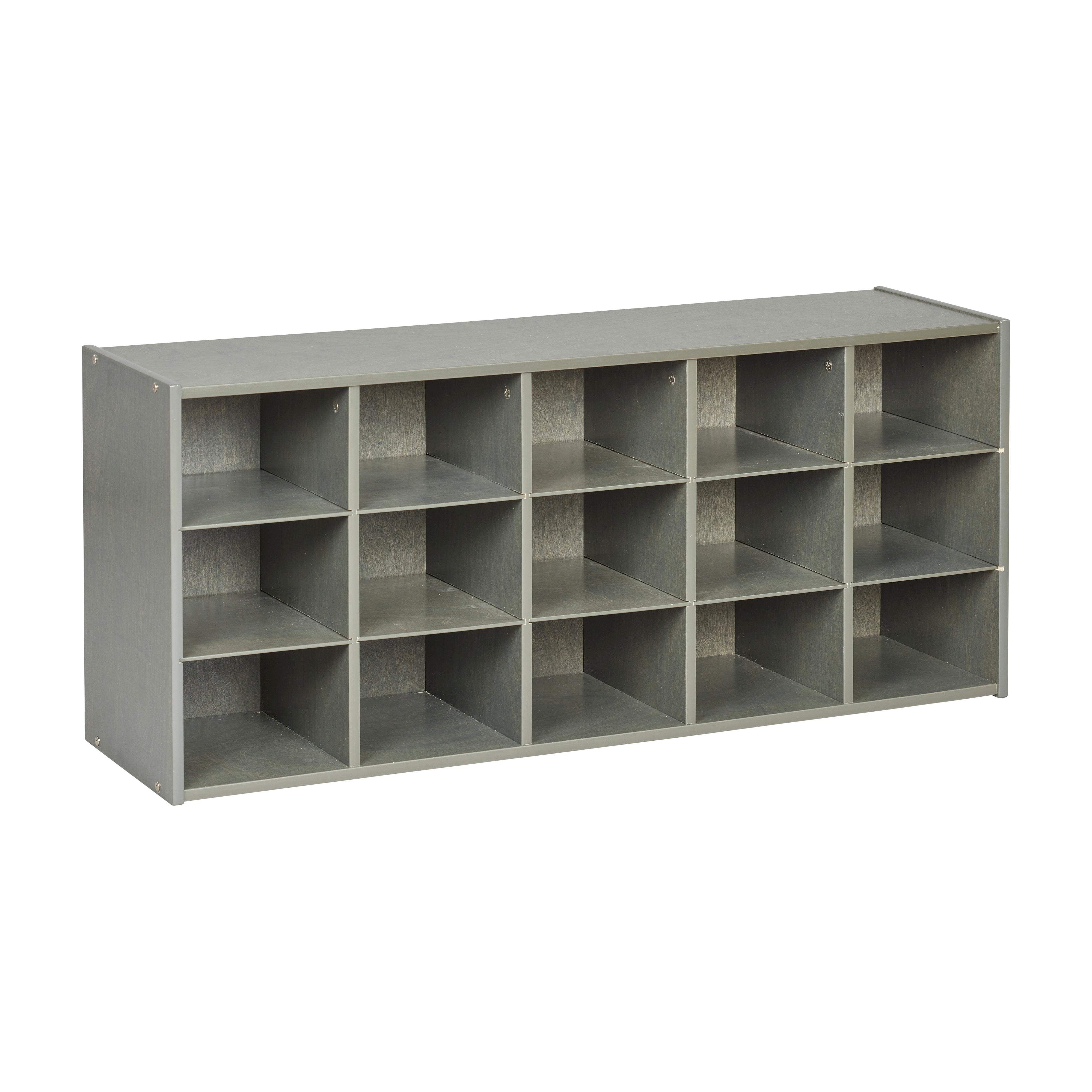 Streamline 15 Cubby Tray Storage Cabinet, 3x5