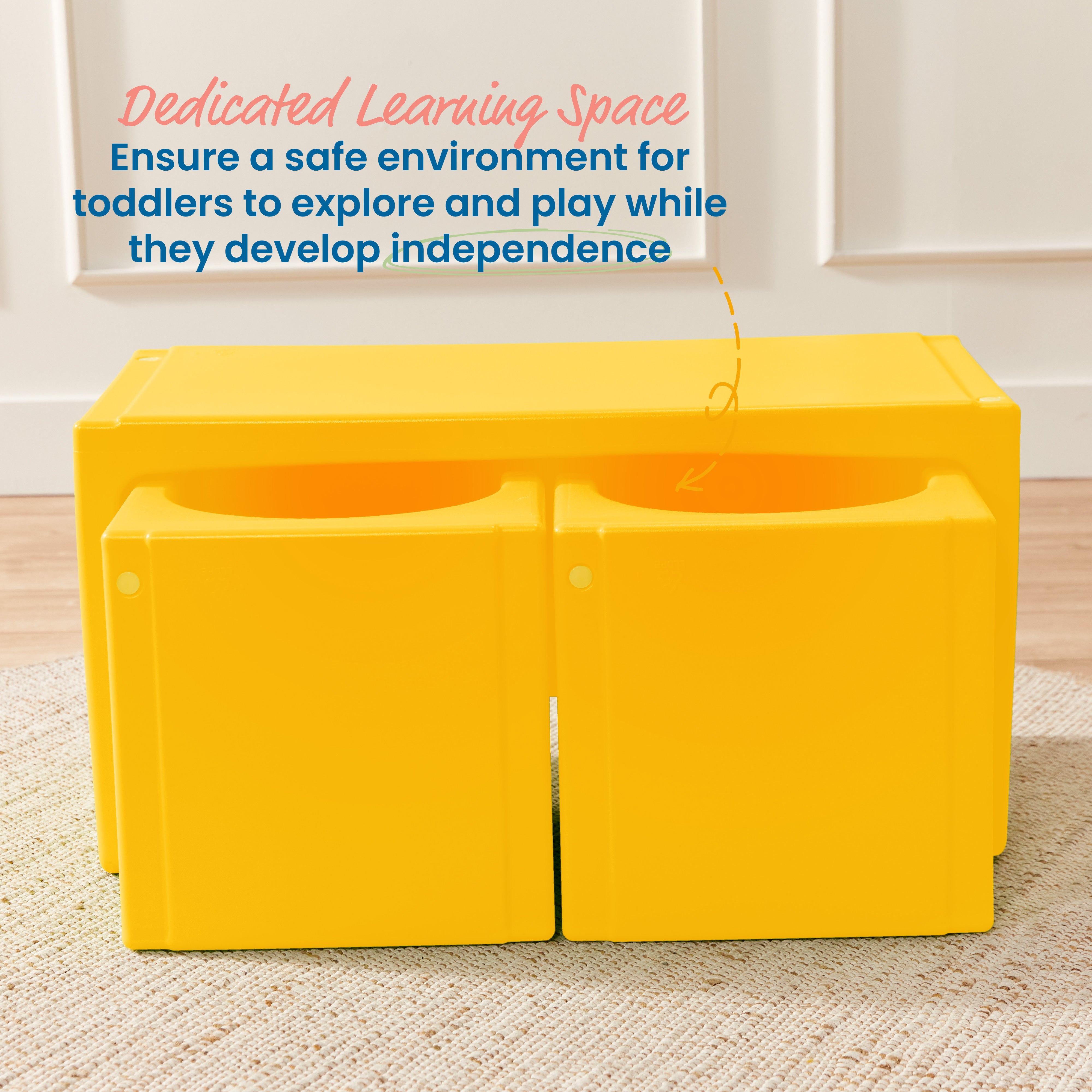 Tri-Me Table and Cube Chair Set, 3-Piece