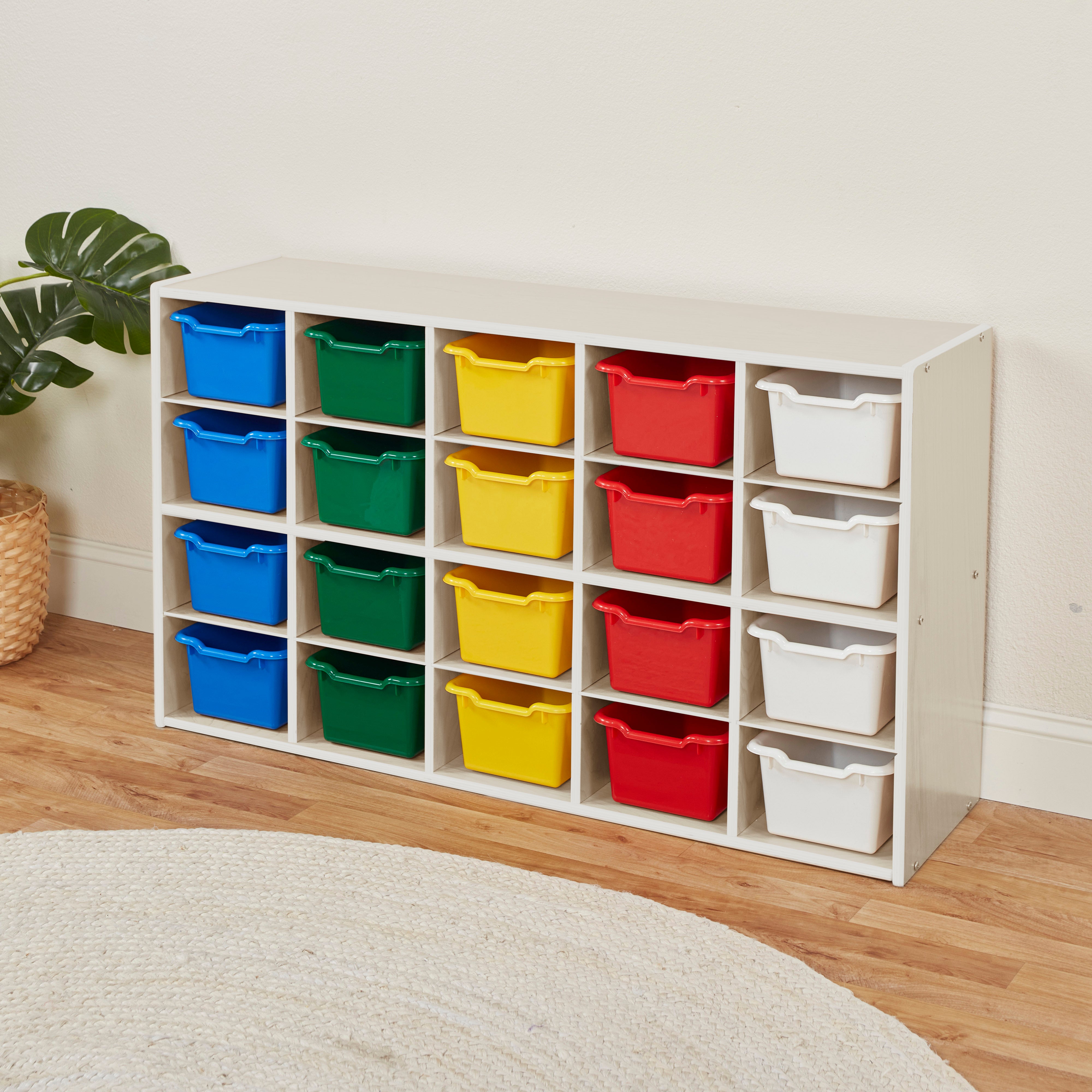 Streamline 20 Cubby Tray Cabinet with 20 Scoop Front Bins, 4x5