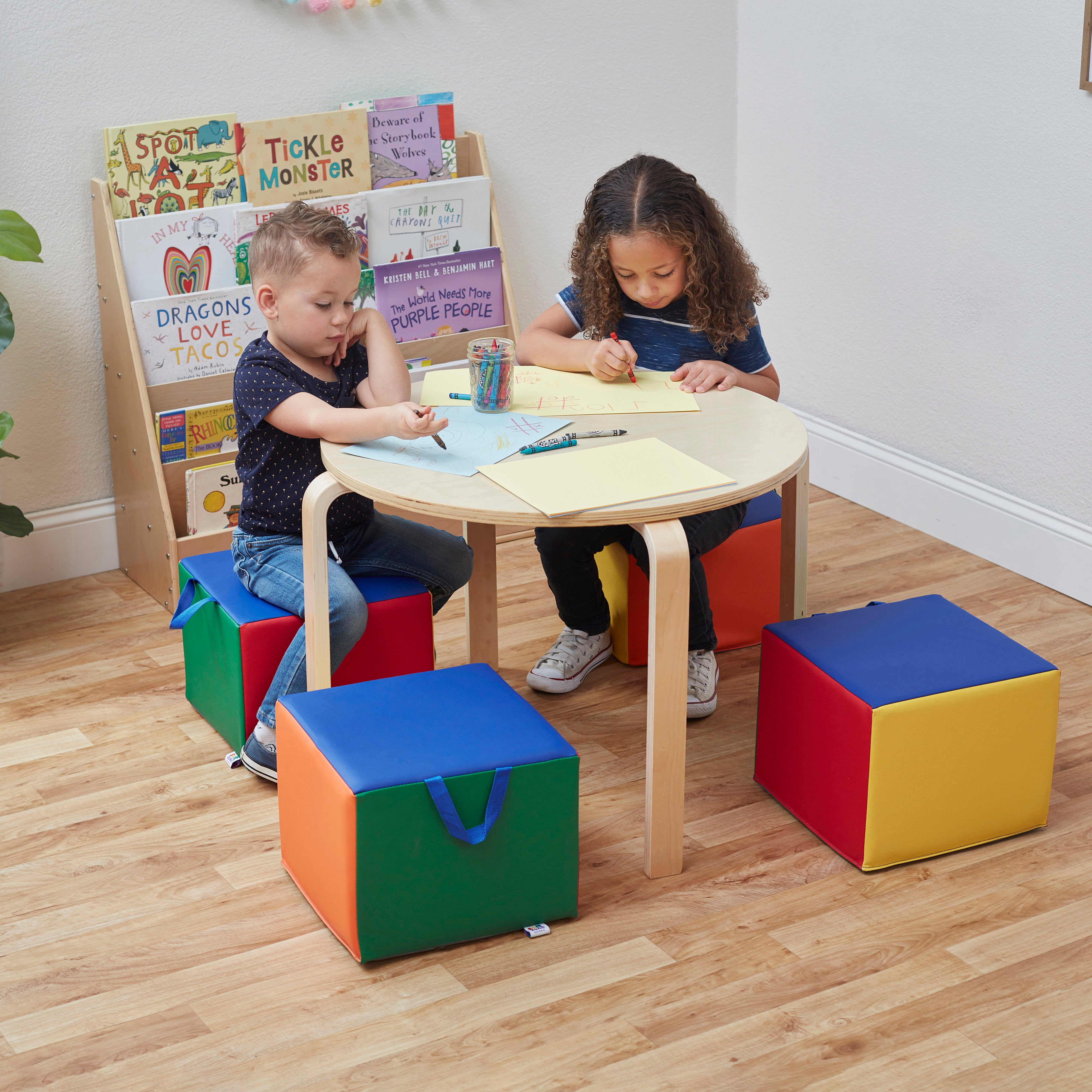 Children's Cozy Cube Seat with Handle, 4-Piece